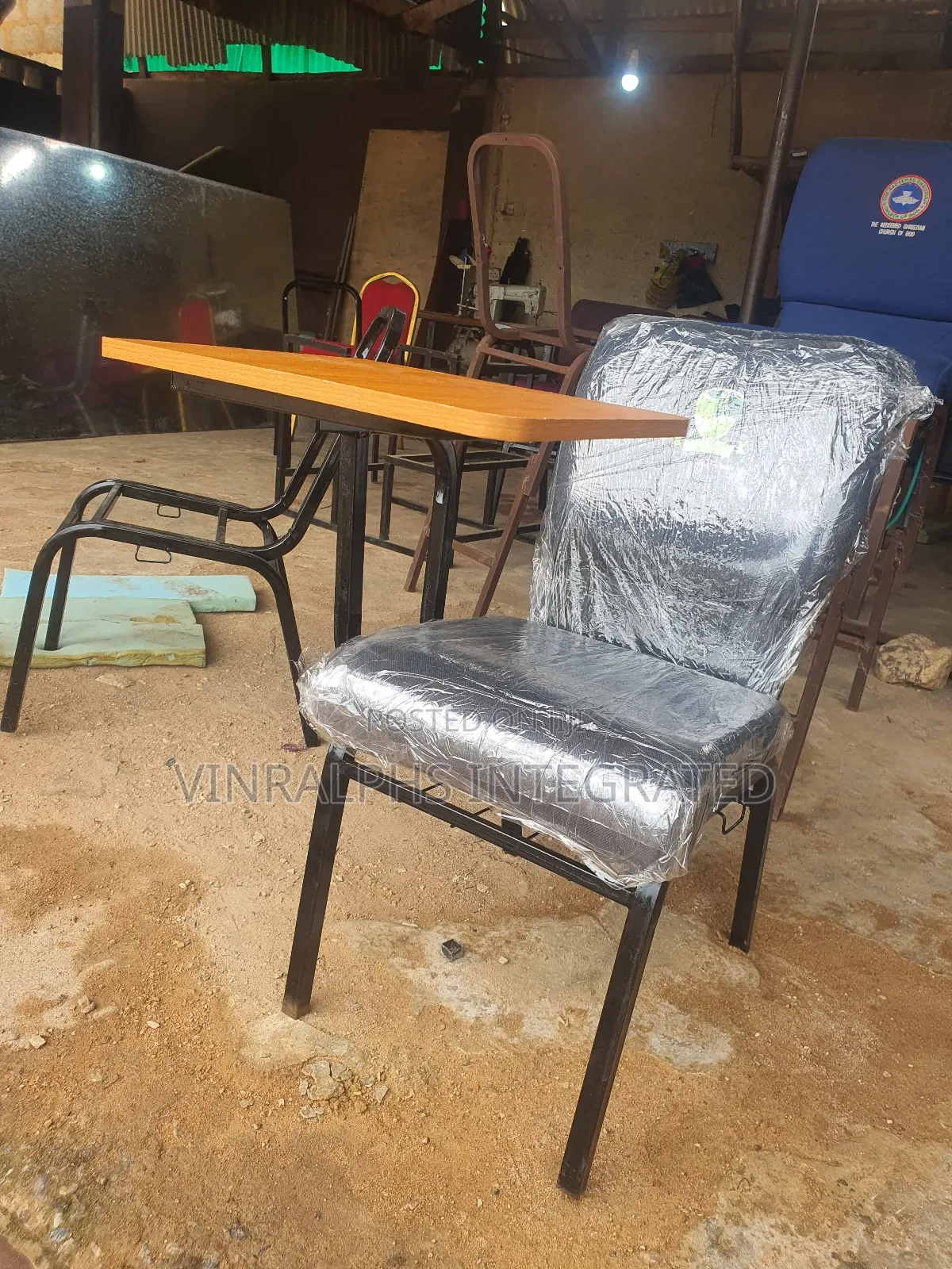 Student Chair With Storage Rack