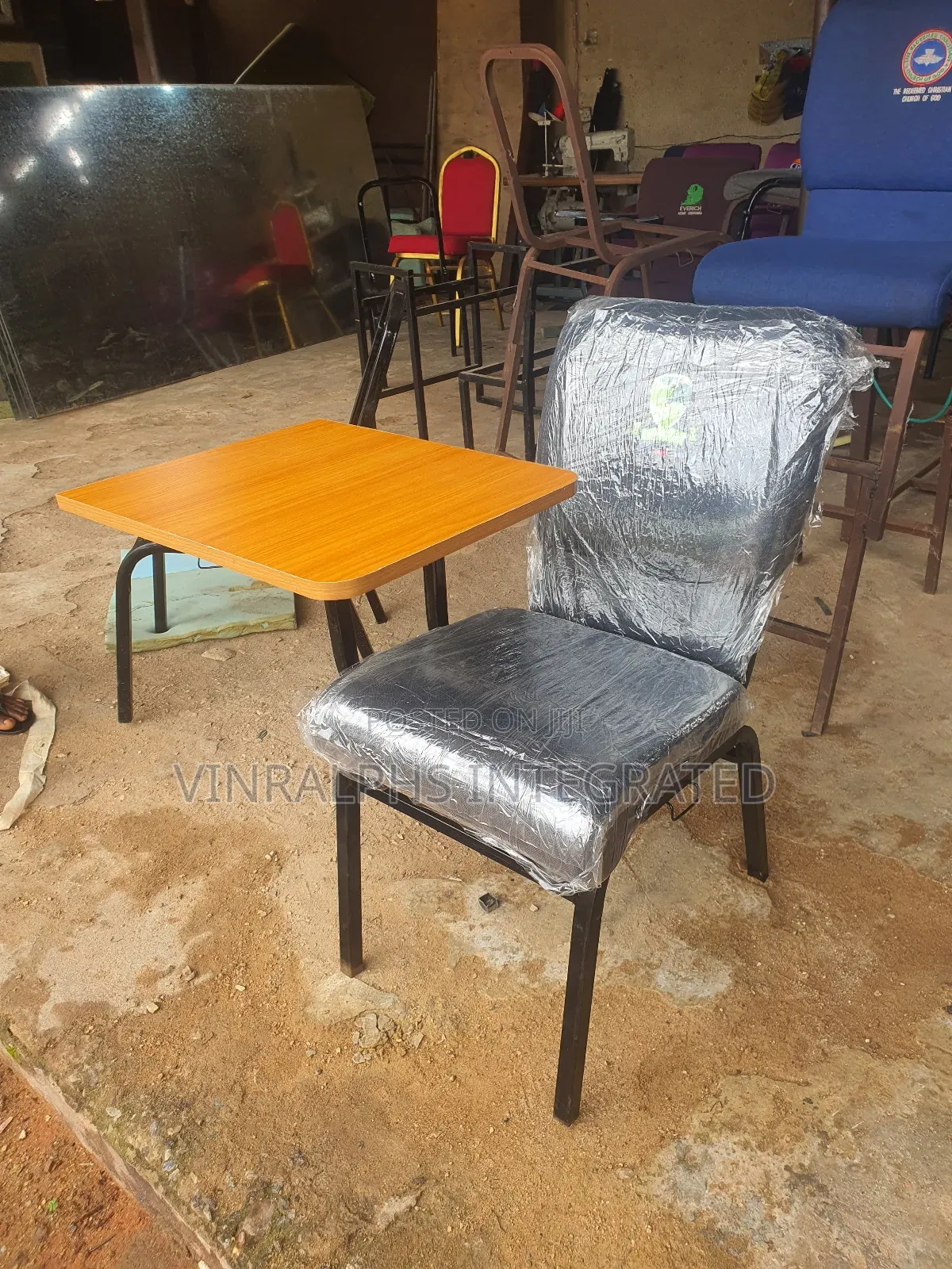 Student Chair With Storage Rack
