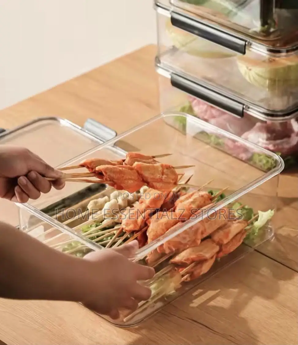 Transparent Refrigerator Storage Boxes Set