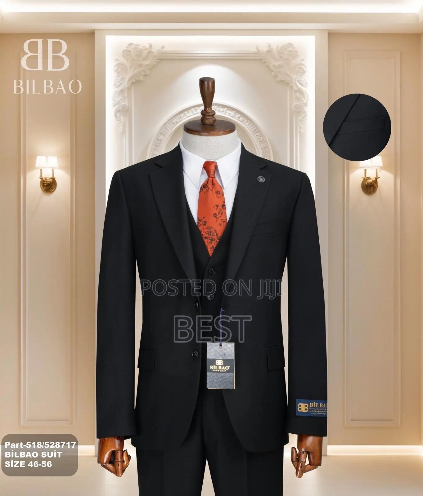 Men's Luxury 3pis Suit With 2 Botton Only for Men of Class