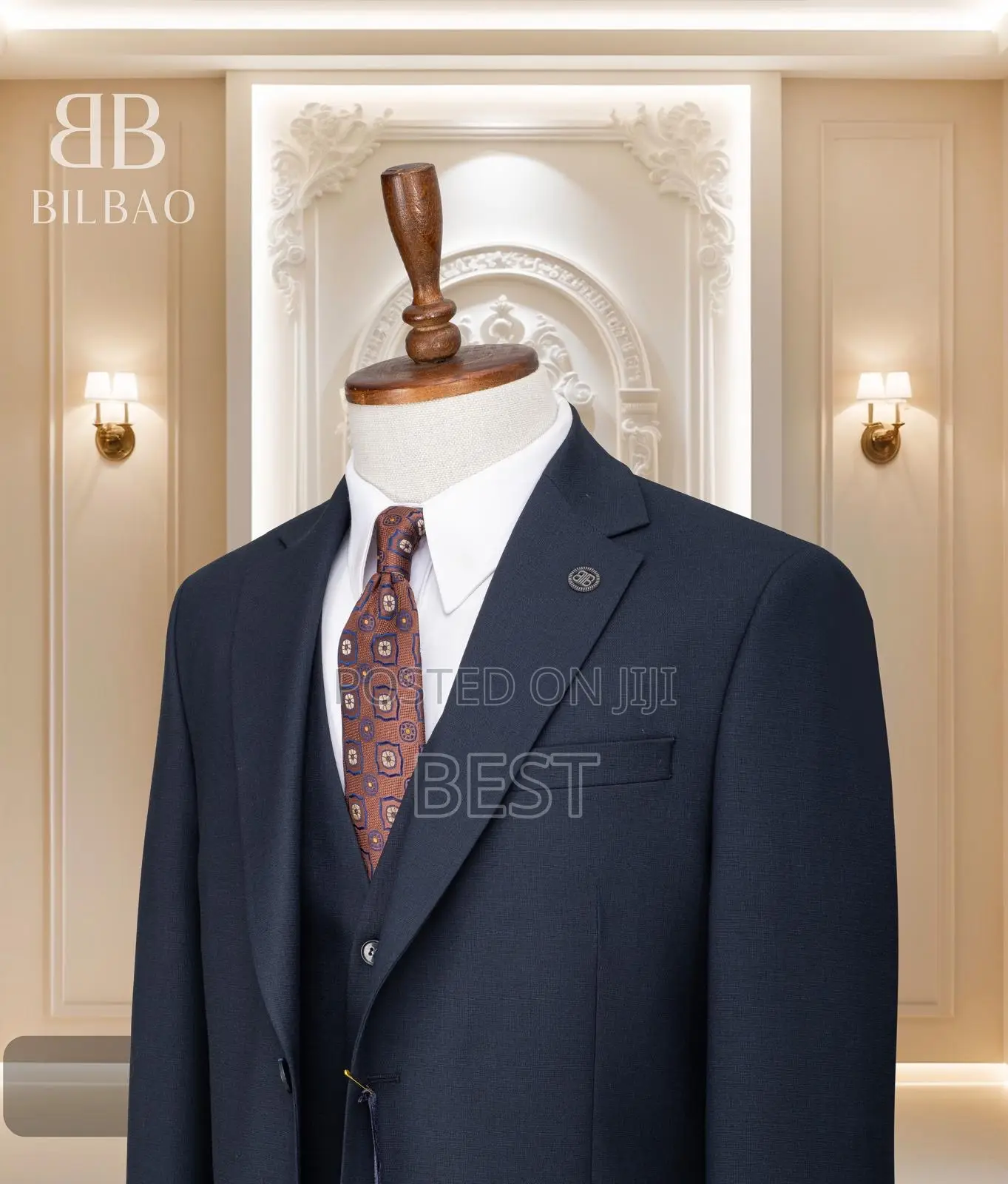 Men's Luxury 3pis Suit With 2 Botton Only for Men of Class