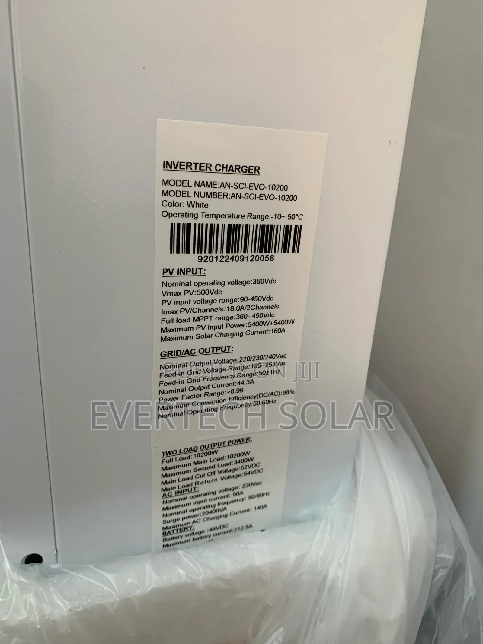 10.2kva Hexon Off-grid Hybrid Inverter With Over 150 Ahms