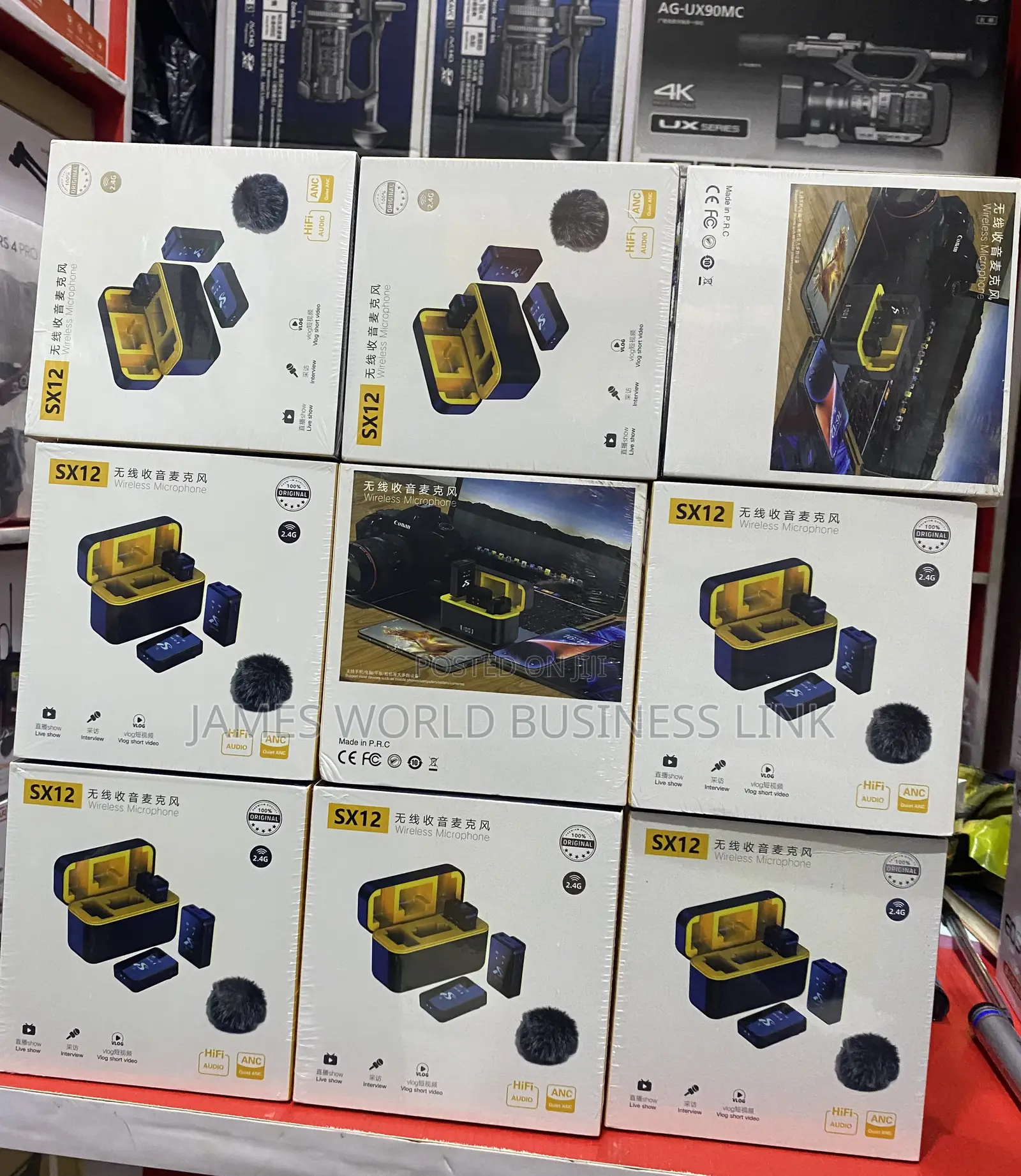 Wireless Microphone for Video Cameras and Smartphones