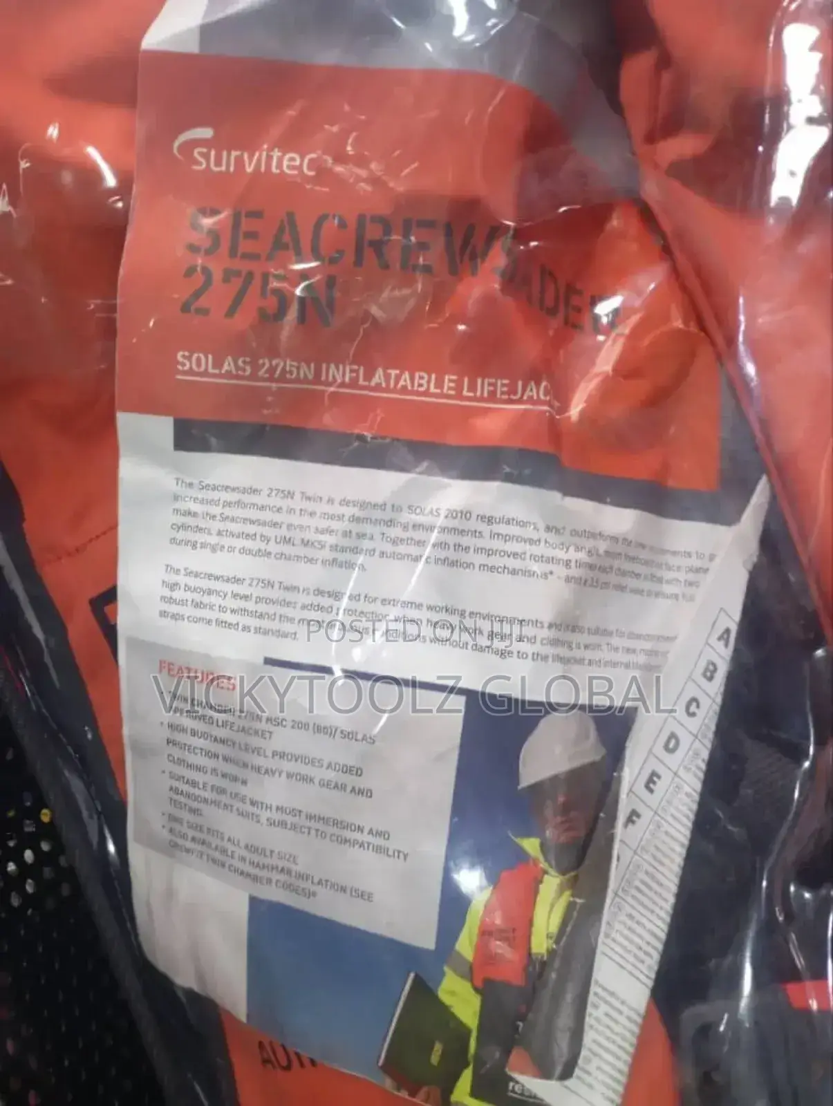 Crewsaver Life Jacket 275n Double Cartridge