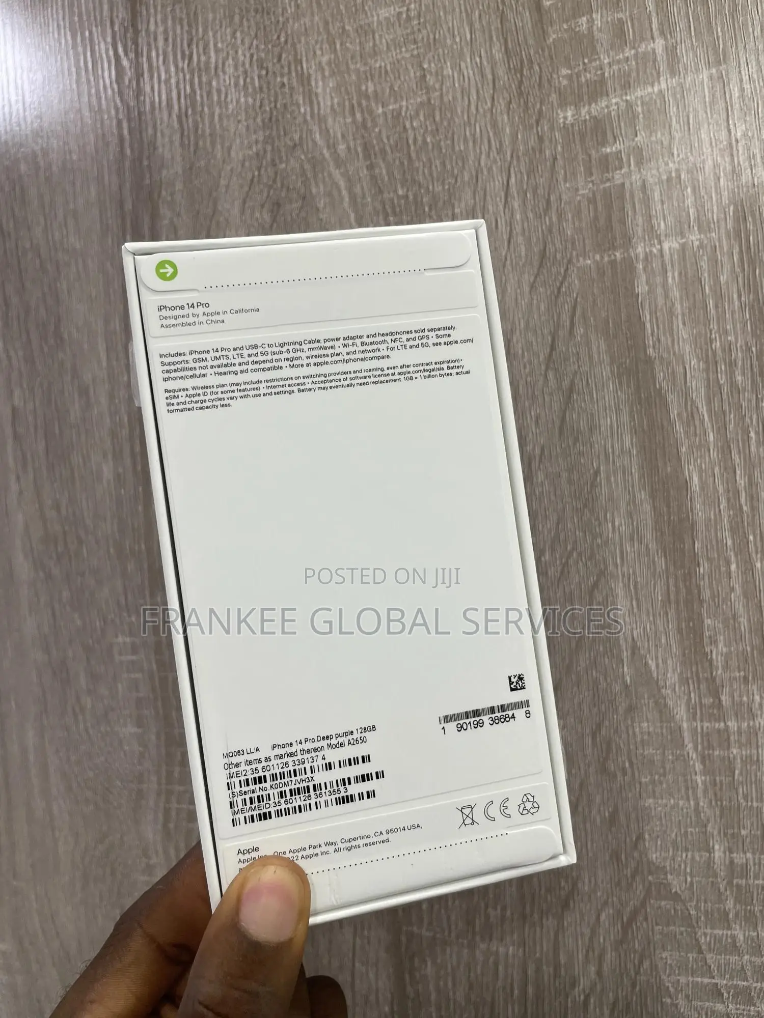 New Apple iPhone 14 Pro 128 GB Purple