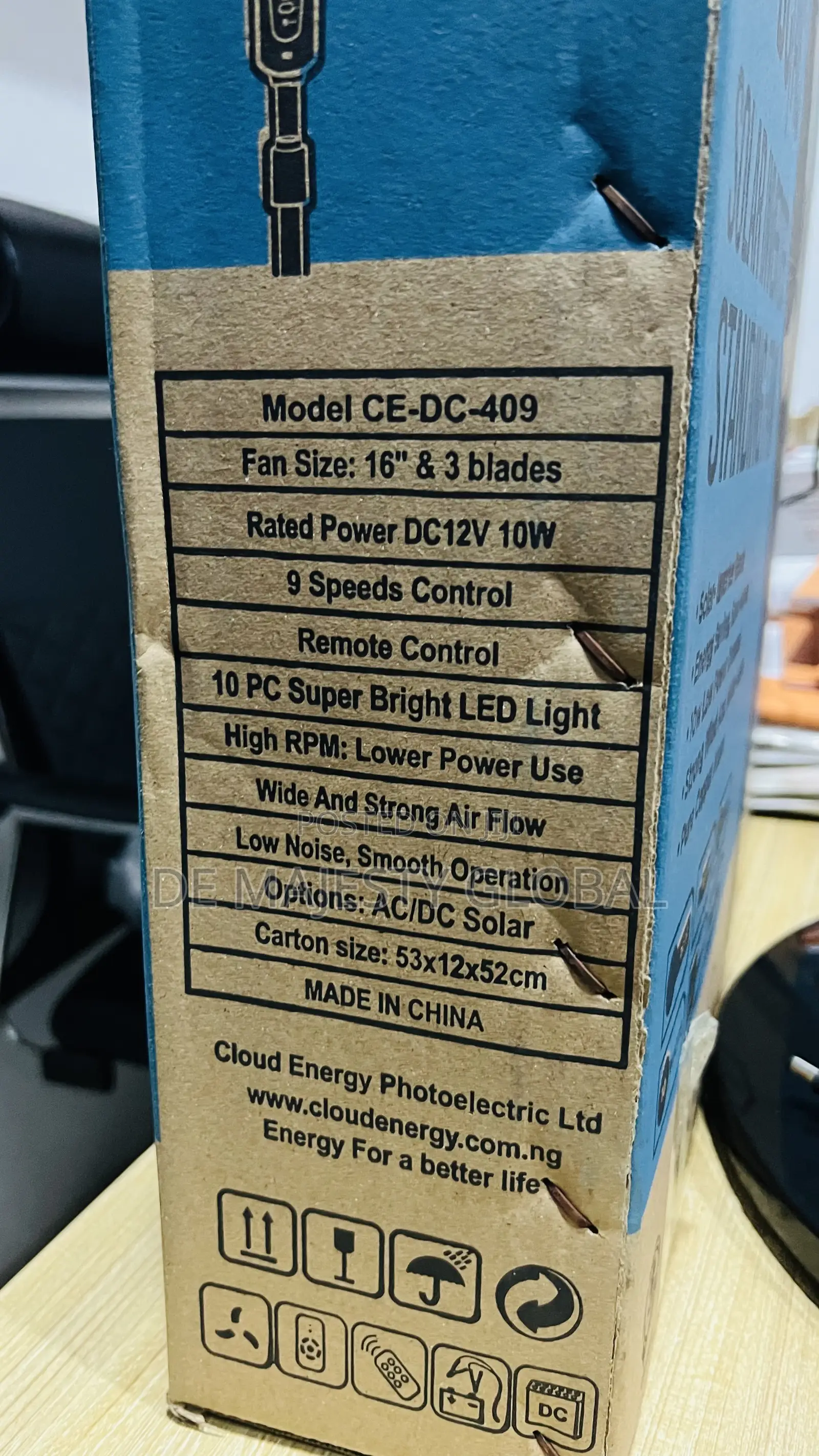 Ac/Dc Cloud 10w Fan