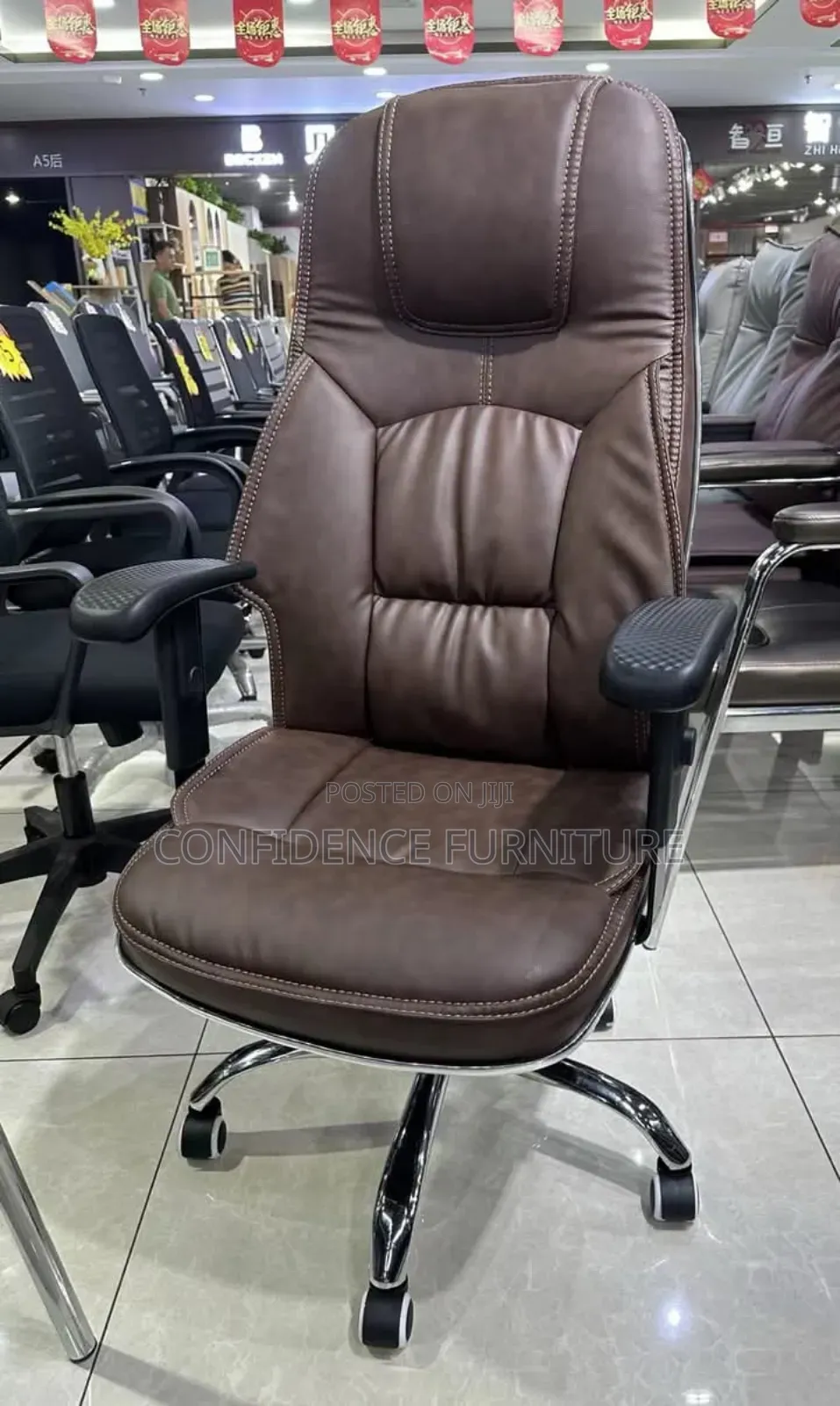 Original Leather Office Swivel Chair And T