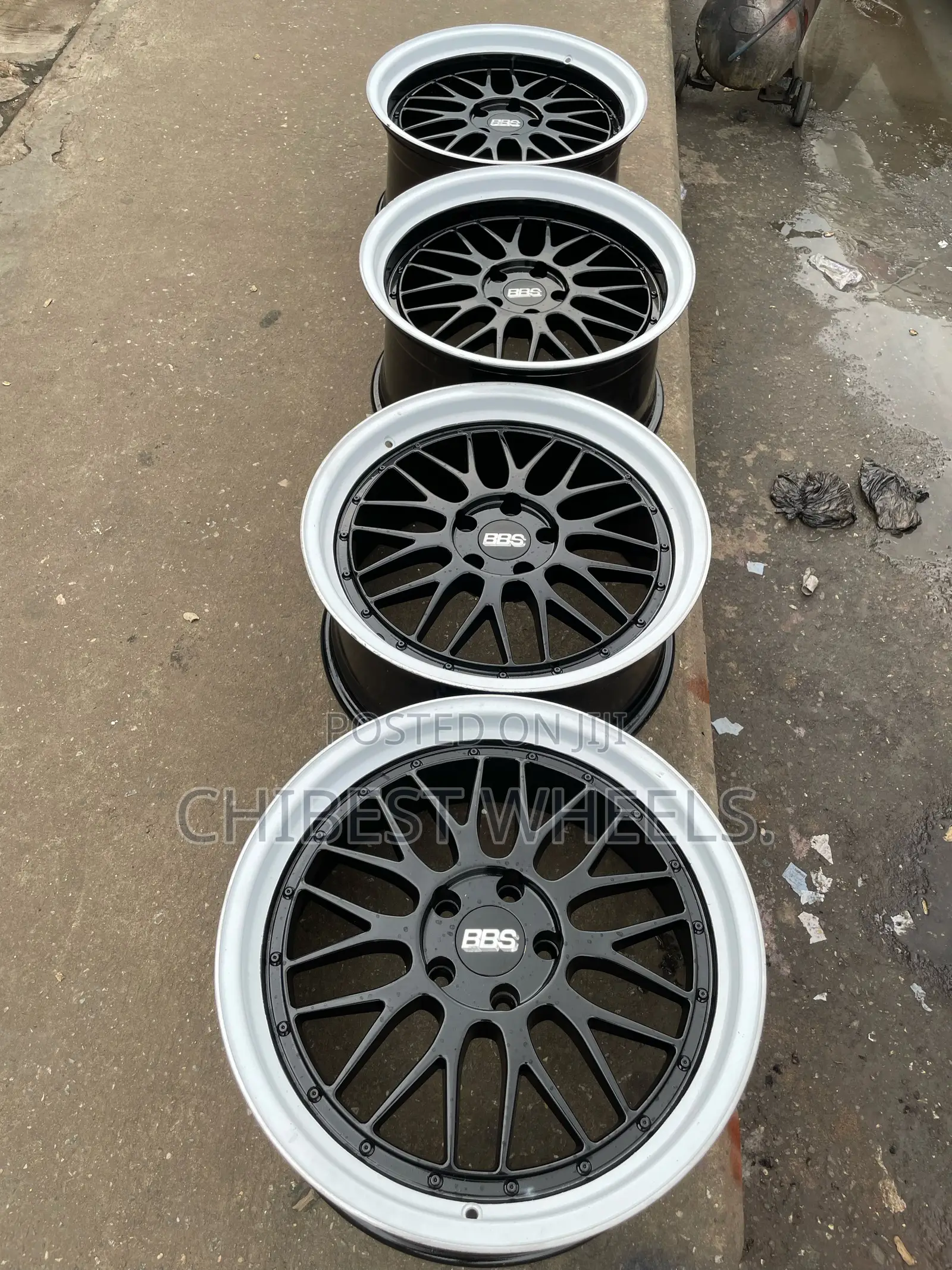 19 Rim Staggered, Bbs Long Lasting Racing Wheels Original