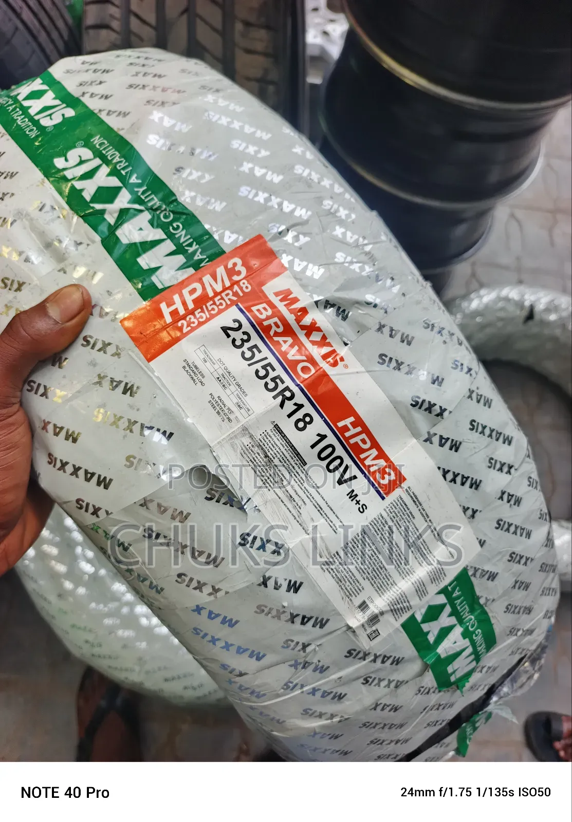 235/55r18 Maxxis Tire