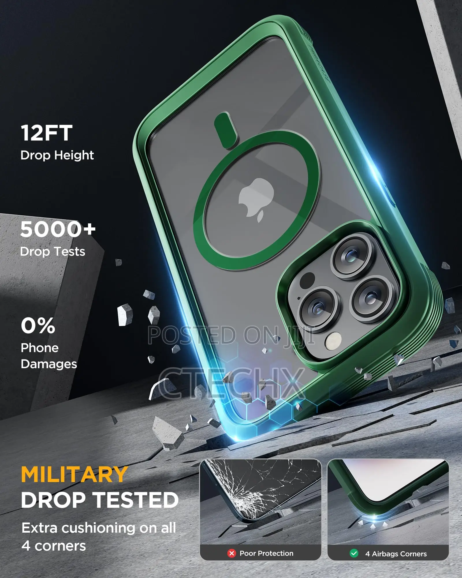 Miracase Magnetic Case for iPhone 15 Pro Max Case 6.7-Inch
