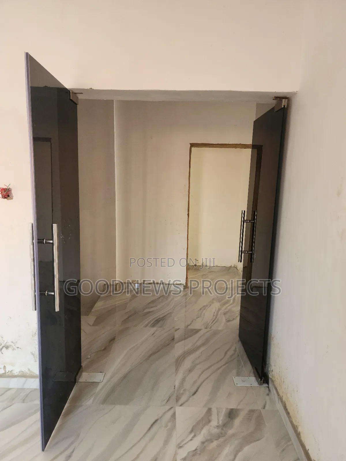 Swing Glass Door {Black