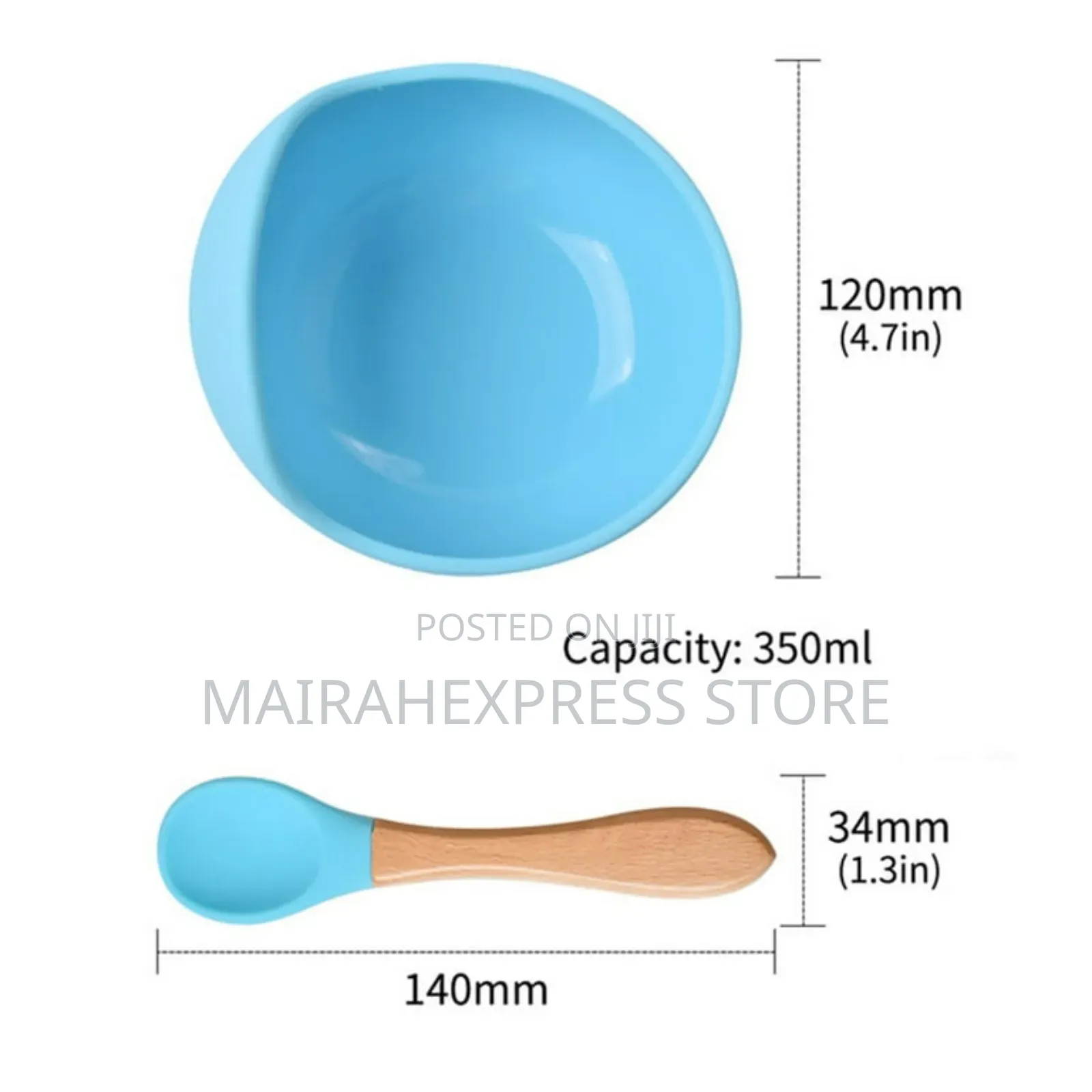 Silicone Suction Bowls for Baby With Spoon
