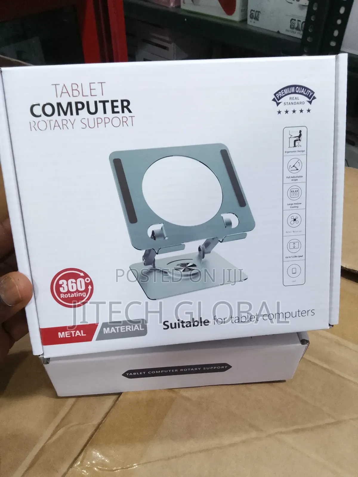 Foldable 360 Ratable Tablet Stand Up to 12.9'' iPad