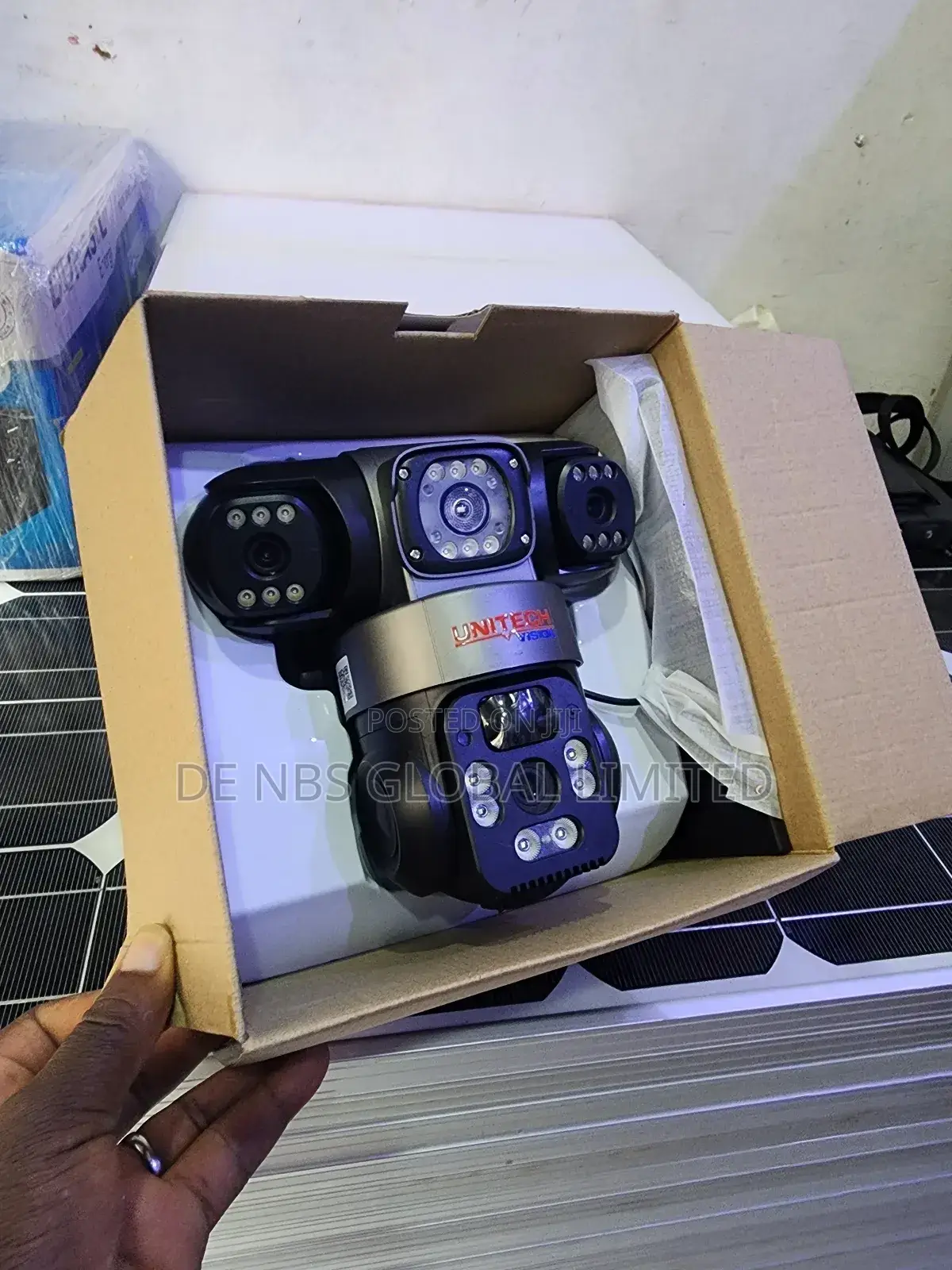 Dual 3lens PTZ 4g Sim Solar Alert CCTV Camera Outdoor 360°