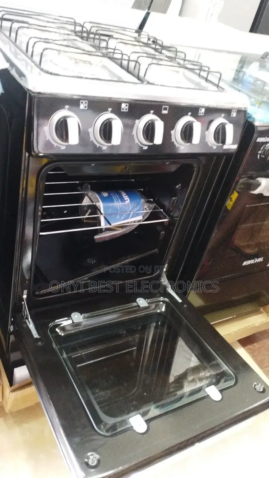 Skyrun 4 Burners(4+0) Gas Cooker - (Gcs-4g/X) - Black