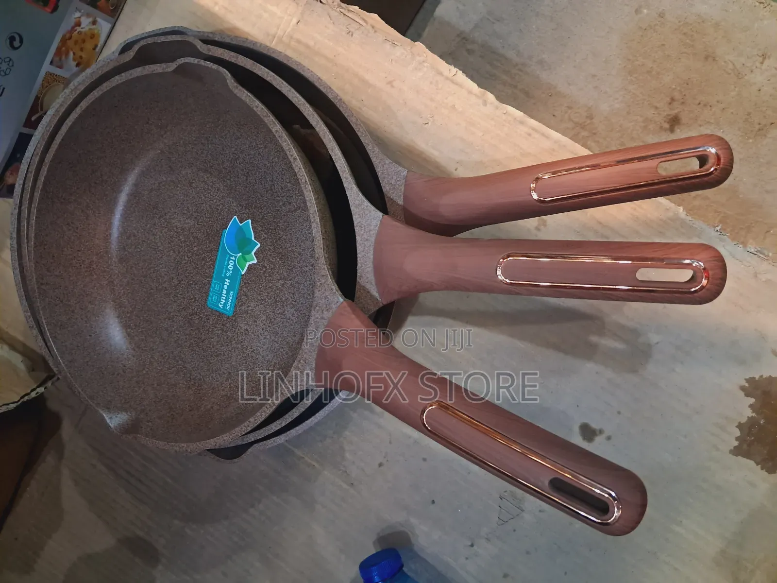 3 Set Granite Frying Pan
