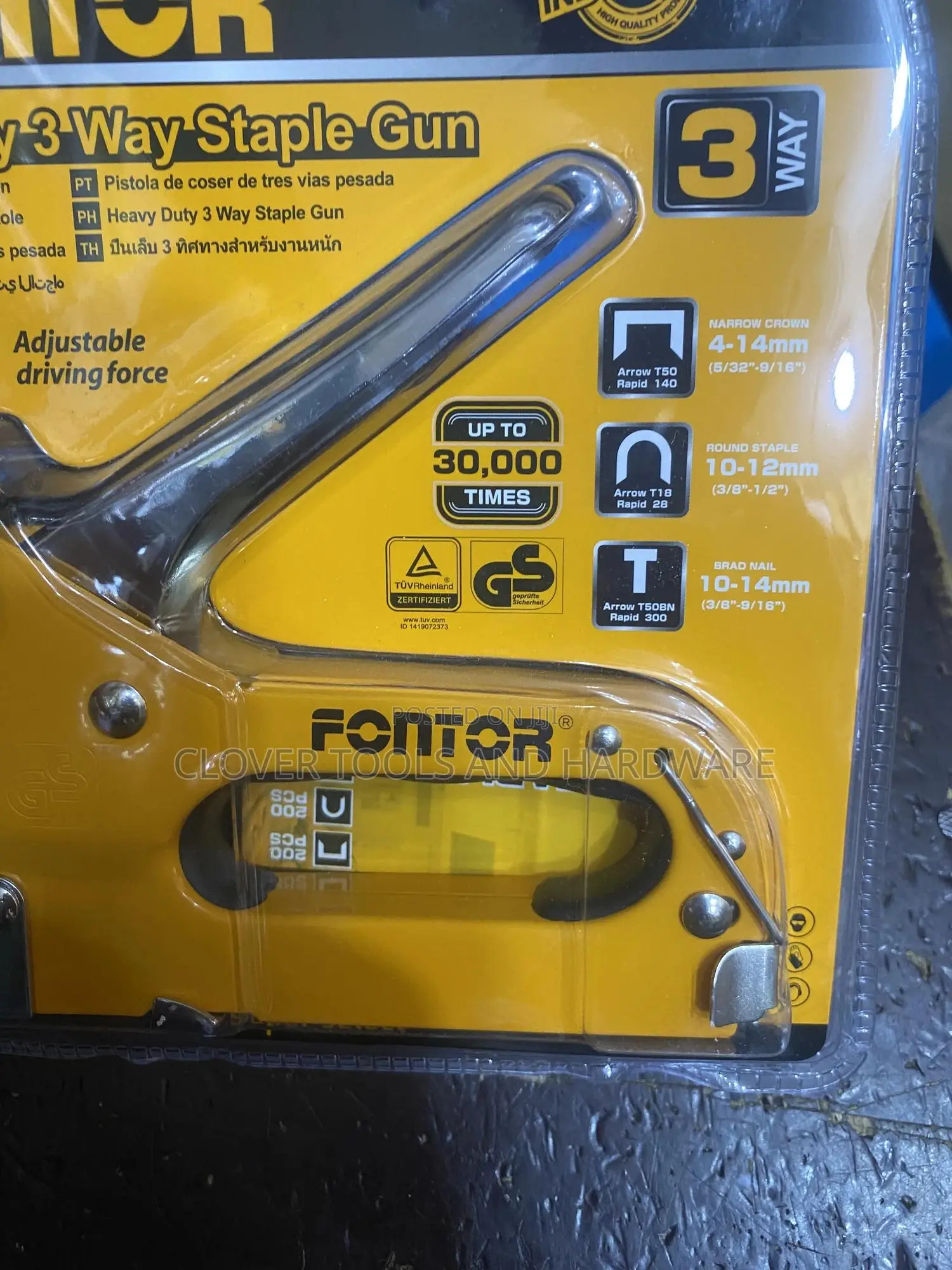 Fontor Heavy Duty 3 in 1 Staple Gun