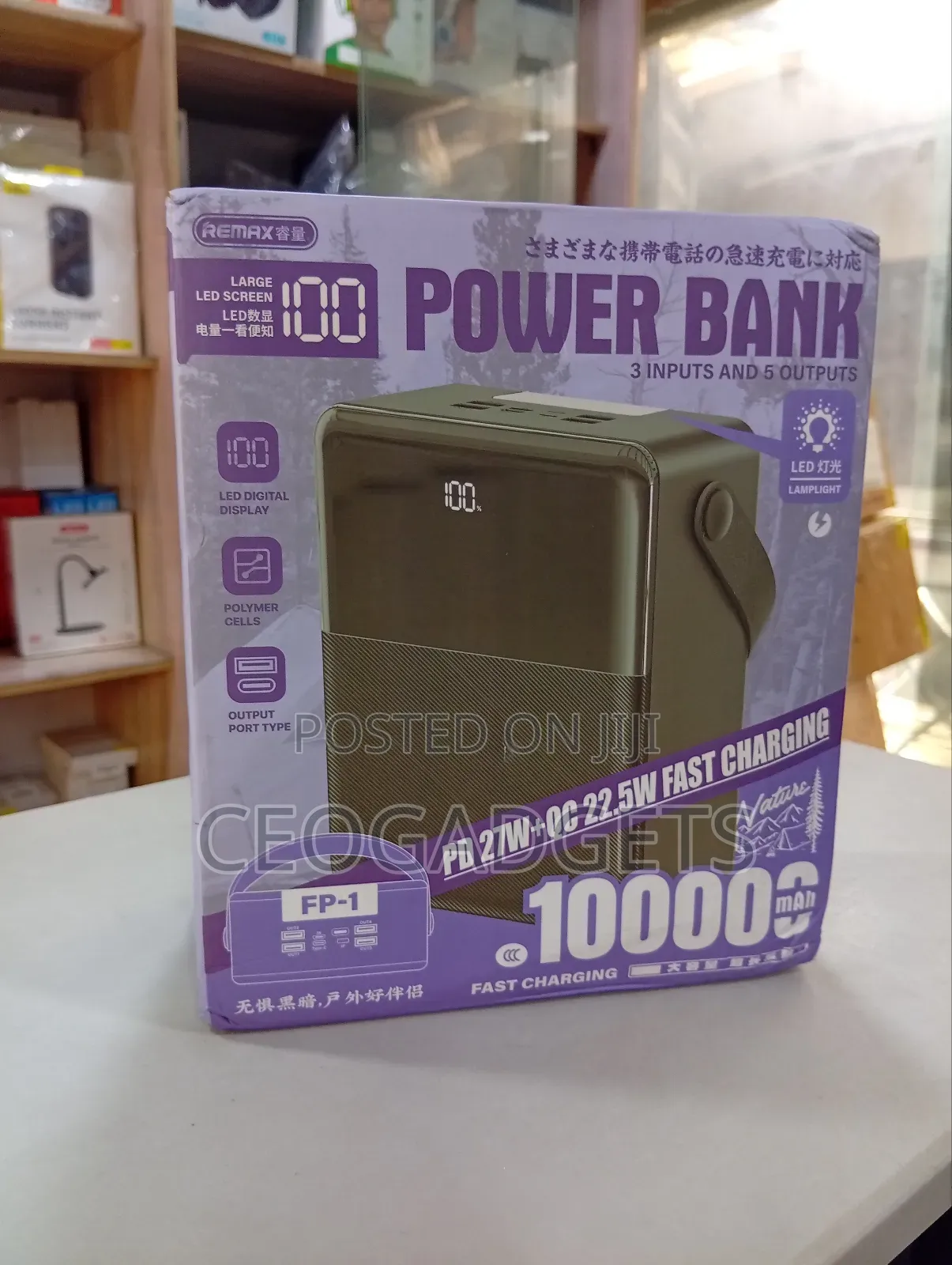 Remax Fp-1 100,000mah Power Bank.
