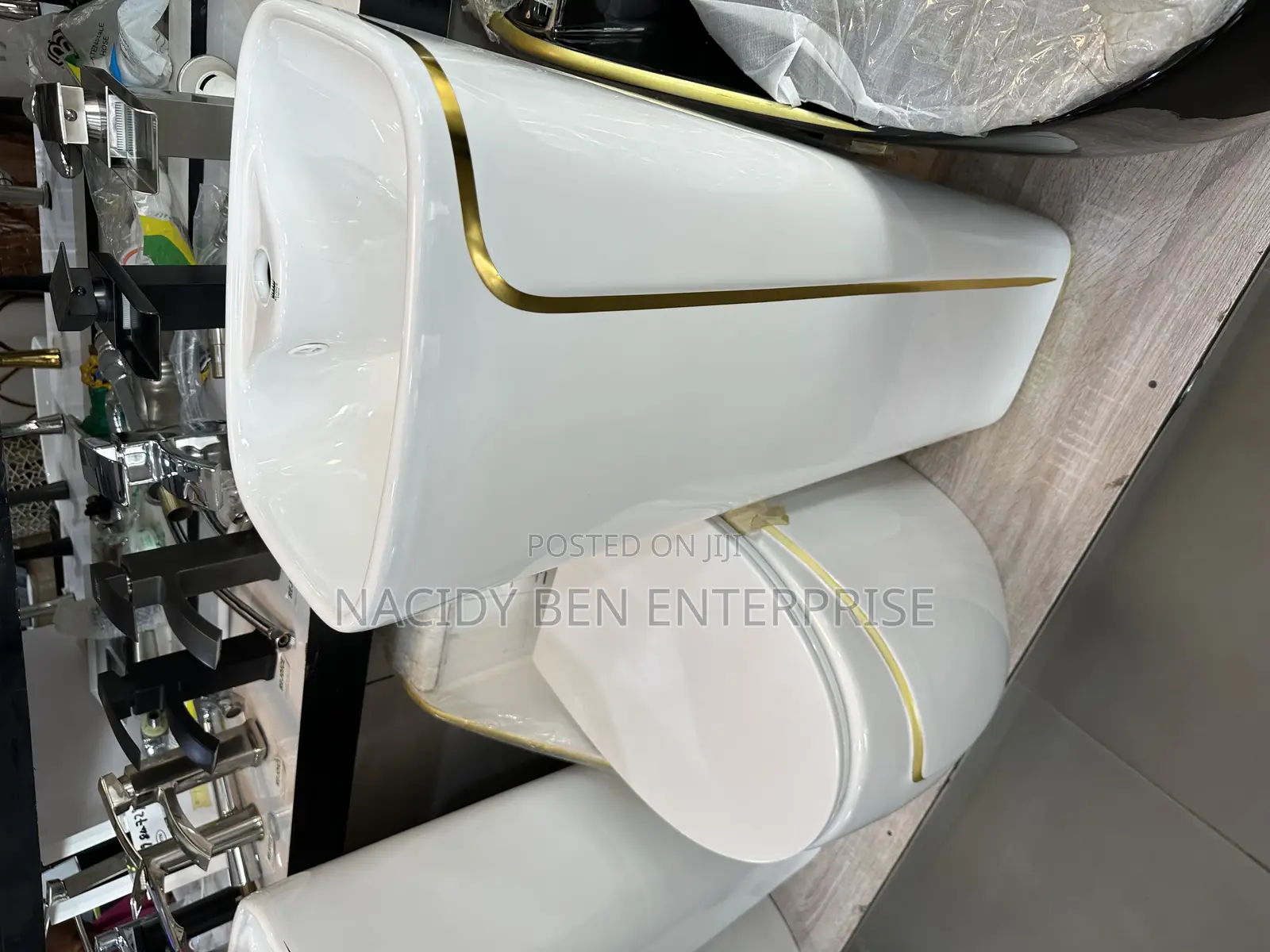 A Set of Standing Basin With It Wc