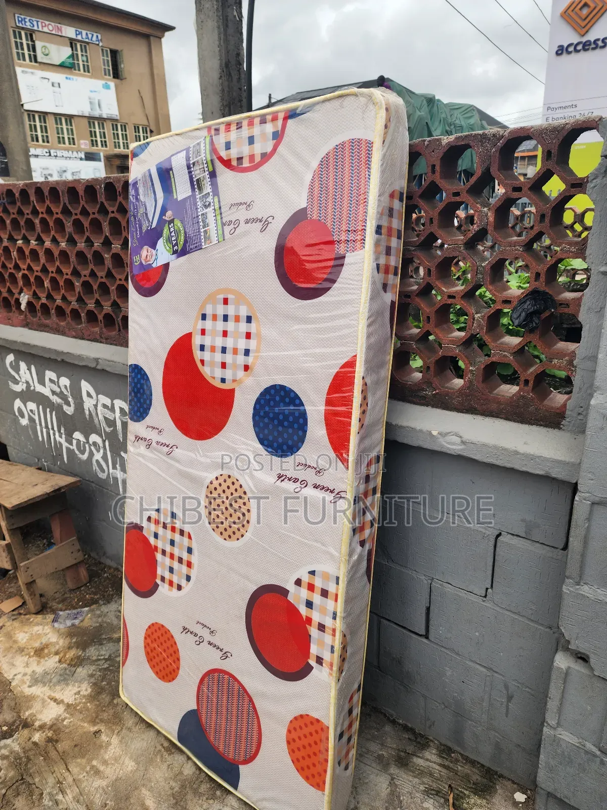 Standard 3by6 Semi-Orthopedic Brand New Mattress