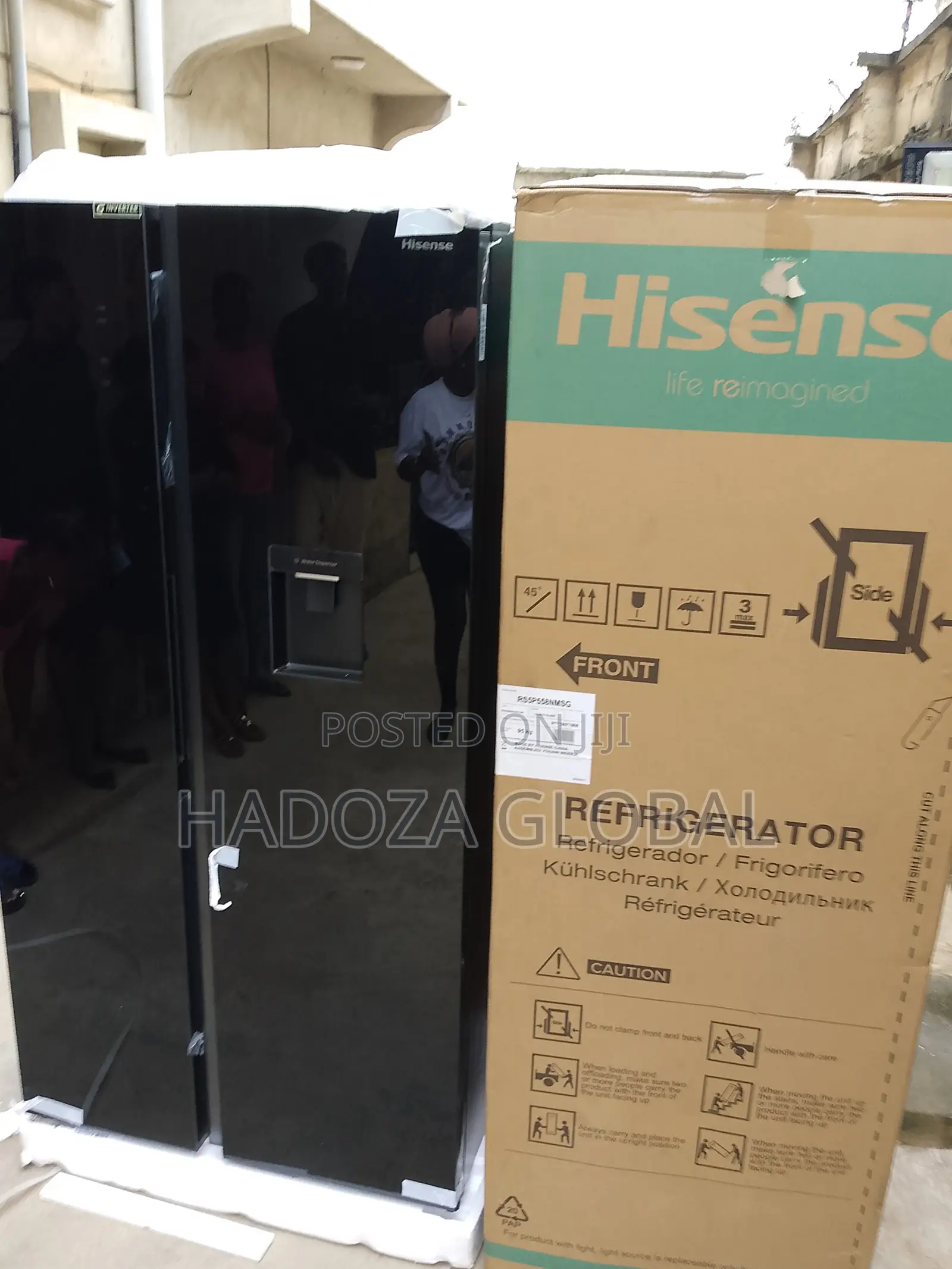 Noise-free Hisense 529l Side-by-side Refrigerator Appliance