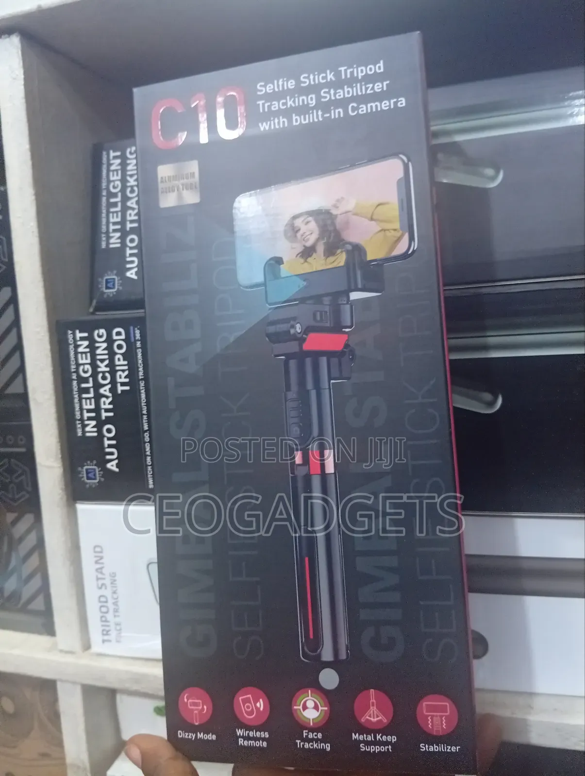 C10 Selfie Stick Tripod Tracking Stabilizer