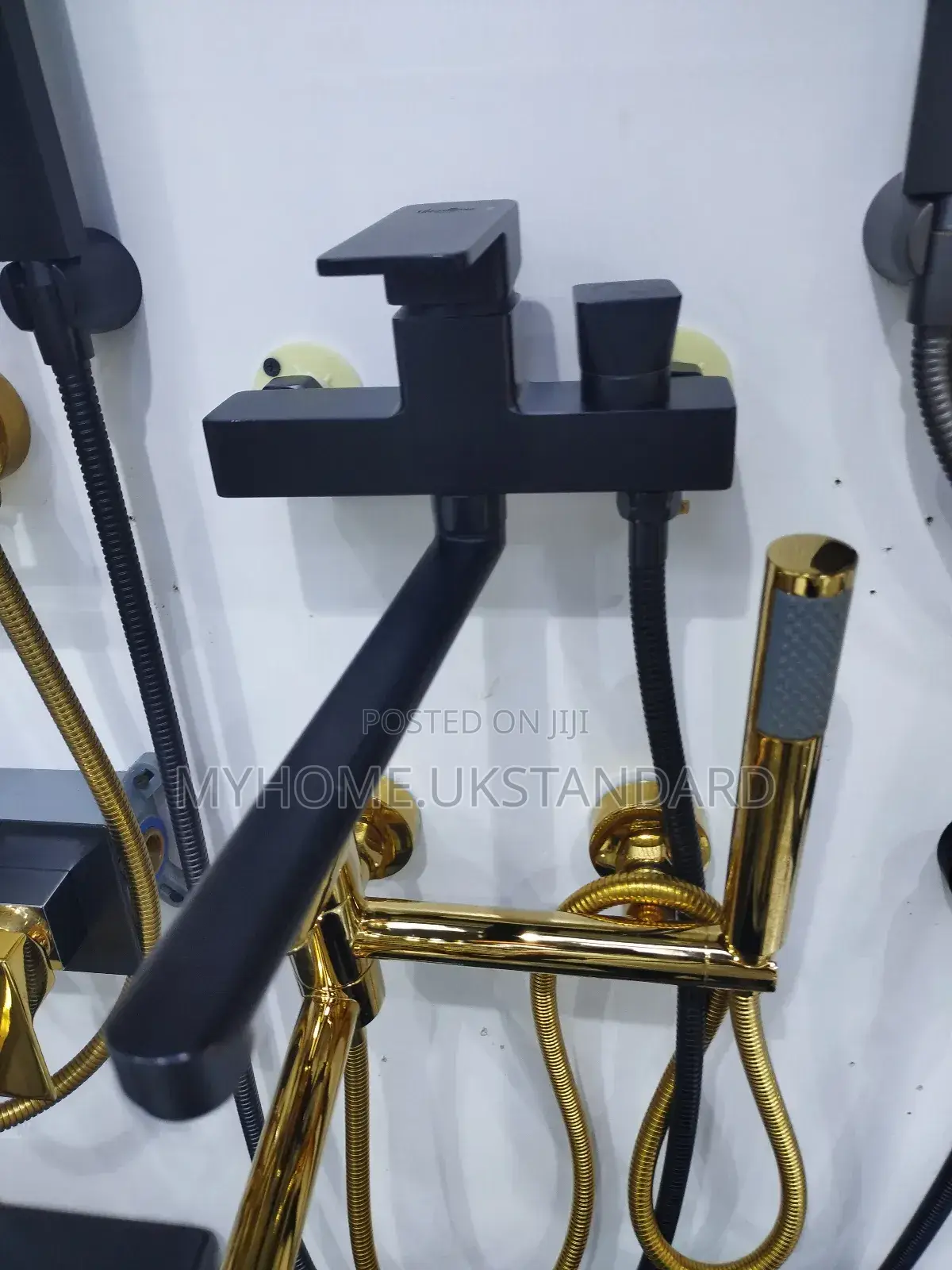 England Bath Mixer Tap Black Long Mouth