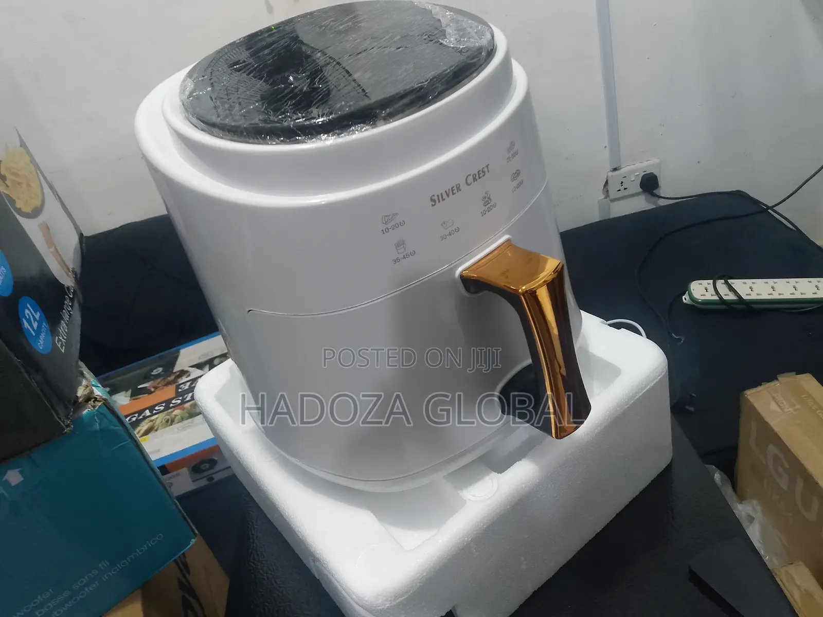 Elegant Silver Crest Air Fryer - 8l Capacity 1400w - Jd689b