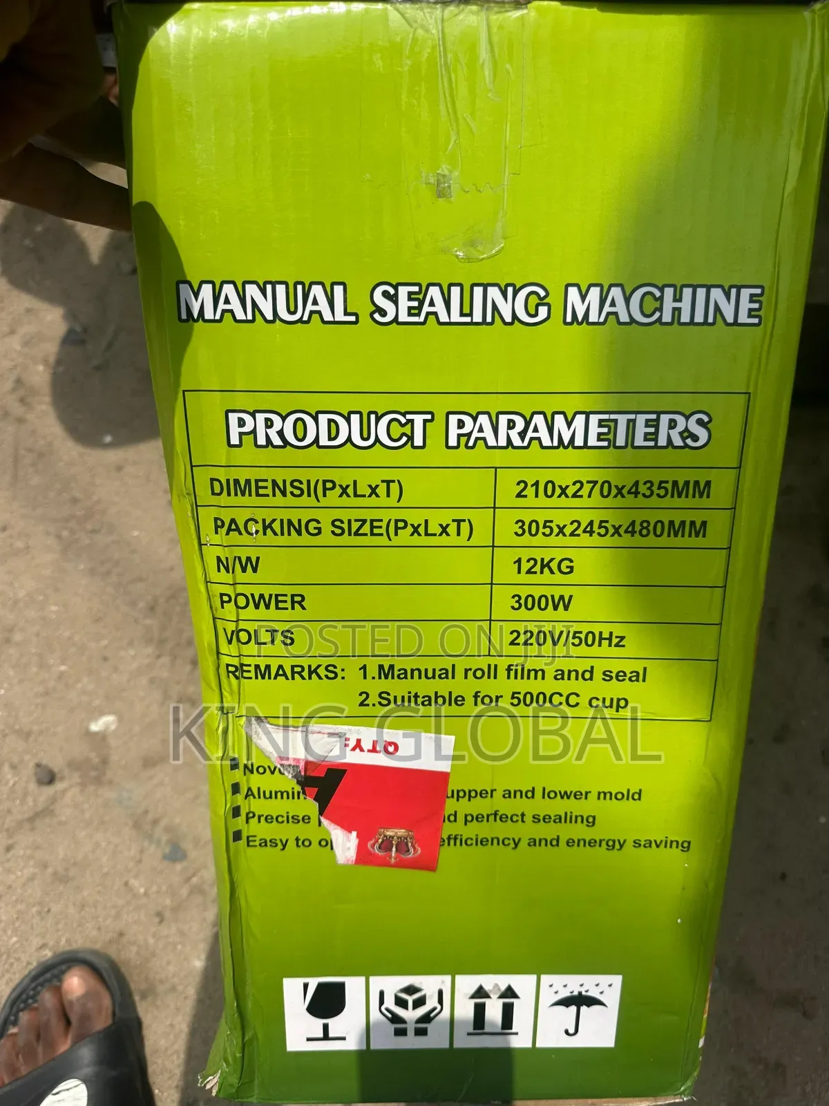 Mamual Cup Sealing Machine.