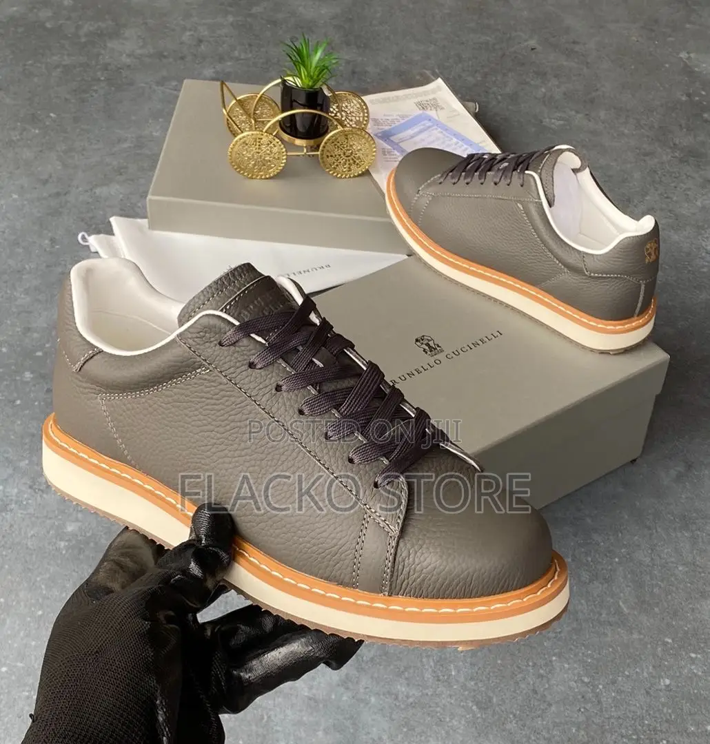 Original Brunello Cucinelli Casual Leather Sneakers