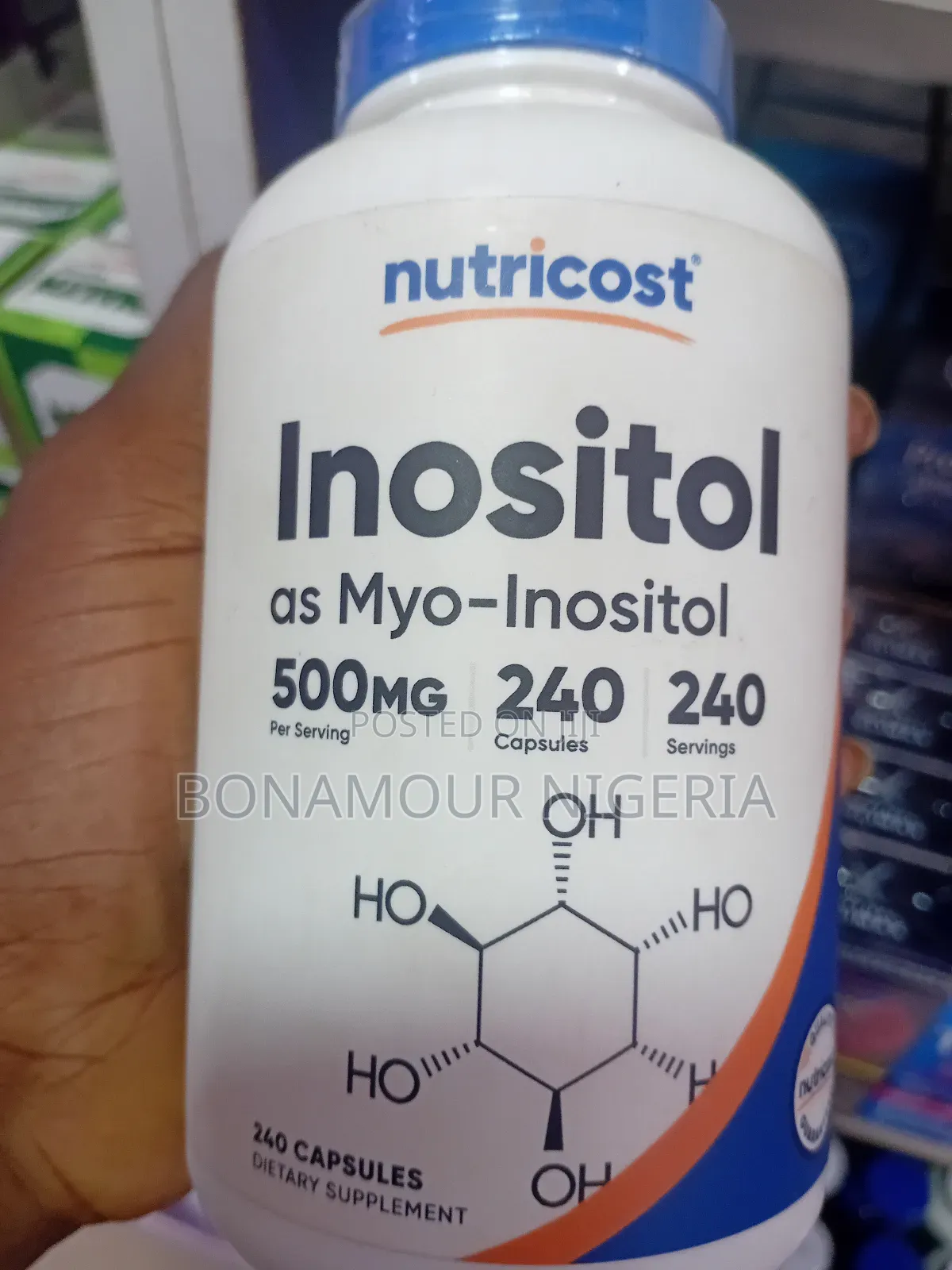 Nutricost Inositol 500mg X240 Caps
