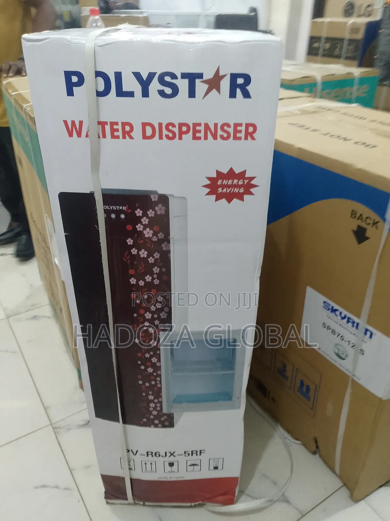 Polystar 2-in-1 Water Dispenser And Mini Fridge -pv-r6jx-5rf