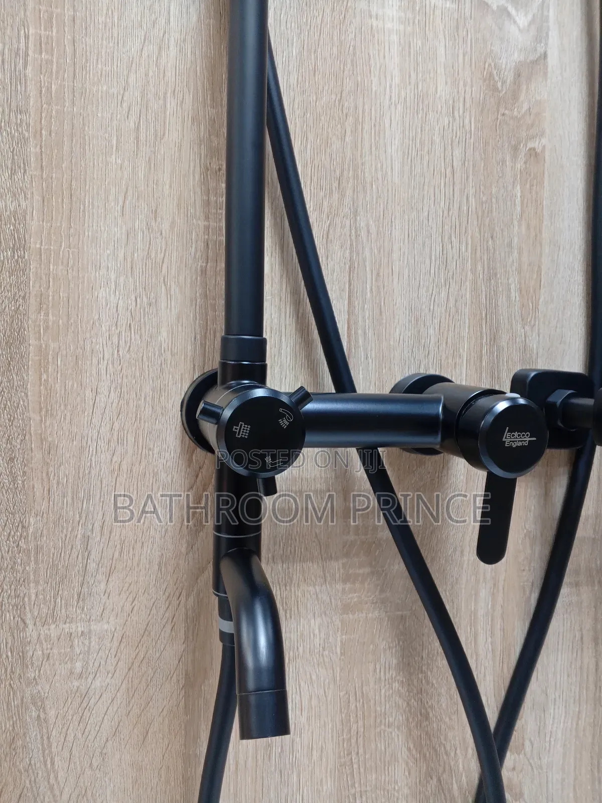 Black Wall Mount Shower Mixer