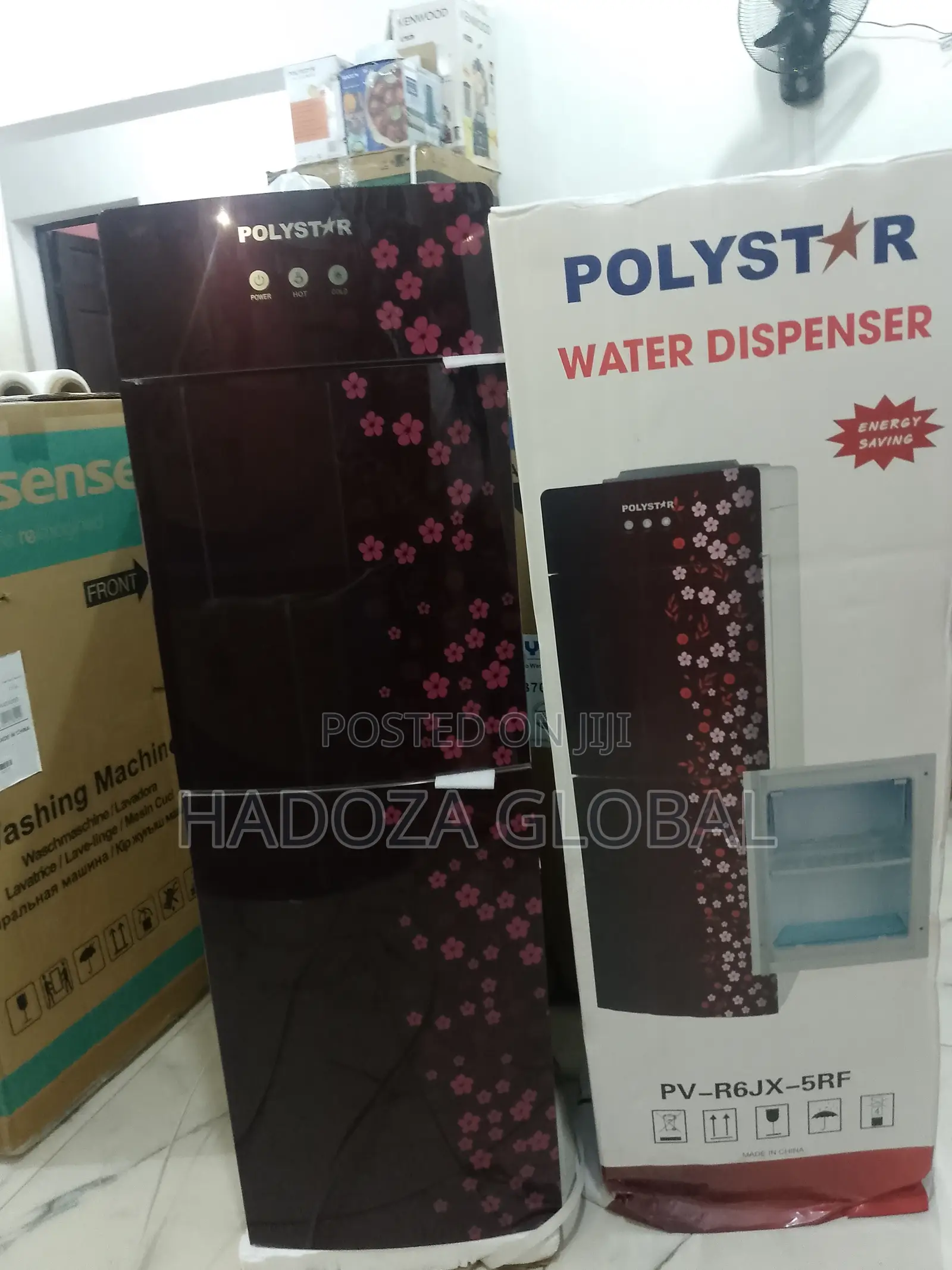Stylish Polystar Water Dispenser - Pv-r6jx-5rf - With Fridge