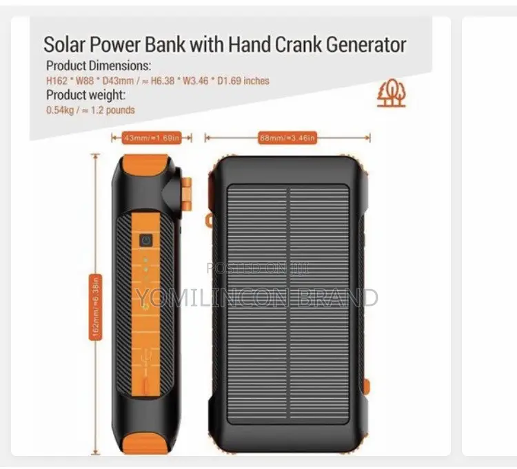 Havit Pb5126 20000mah Energy Saving Solar-Powered Power Bank