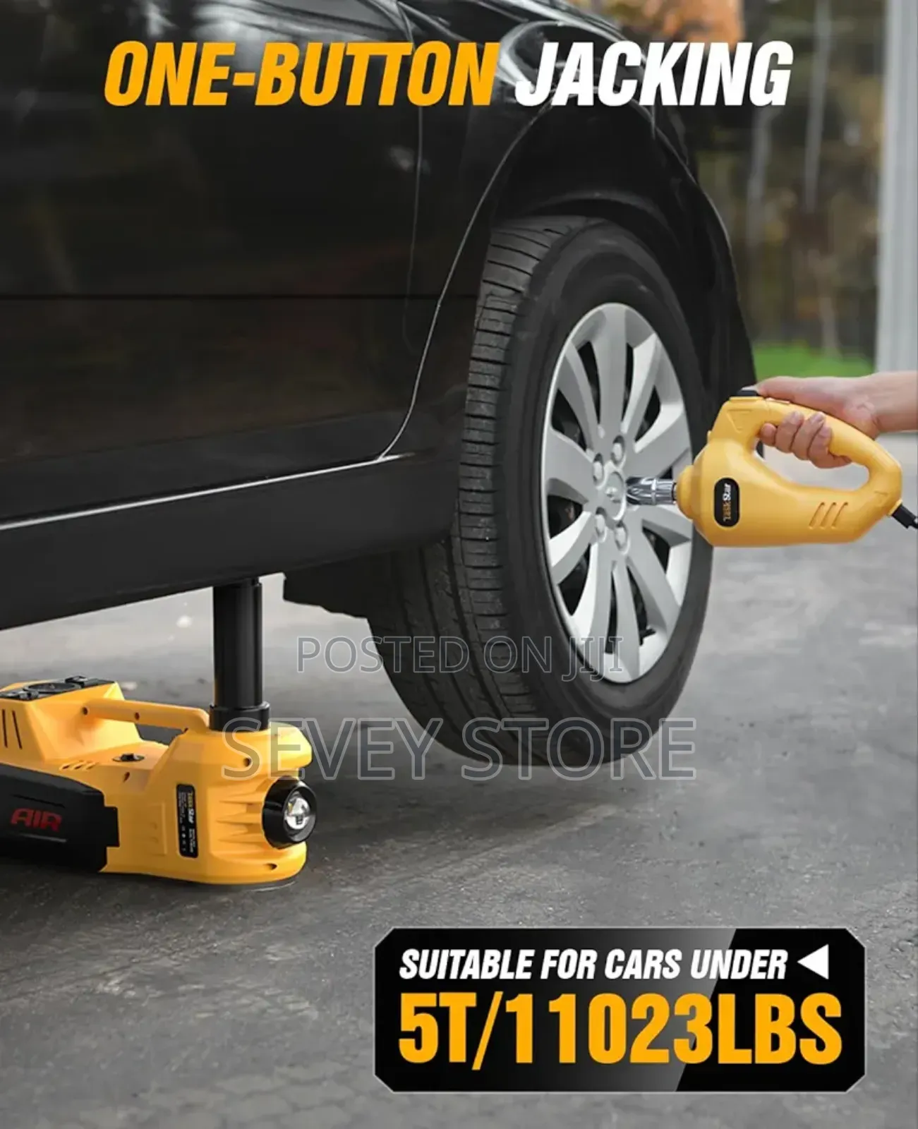 Electric Car Jack Kit: 5 Ton 12v Hydraulic Jack Lift