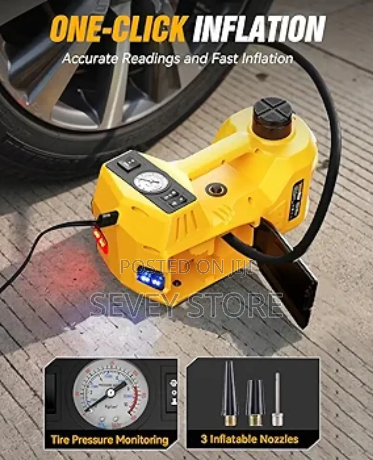 Electric Car Jack Kit: 5 Ton 12v Hydraulic Jack Lift