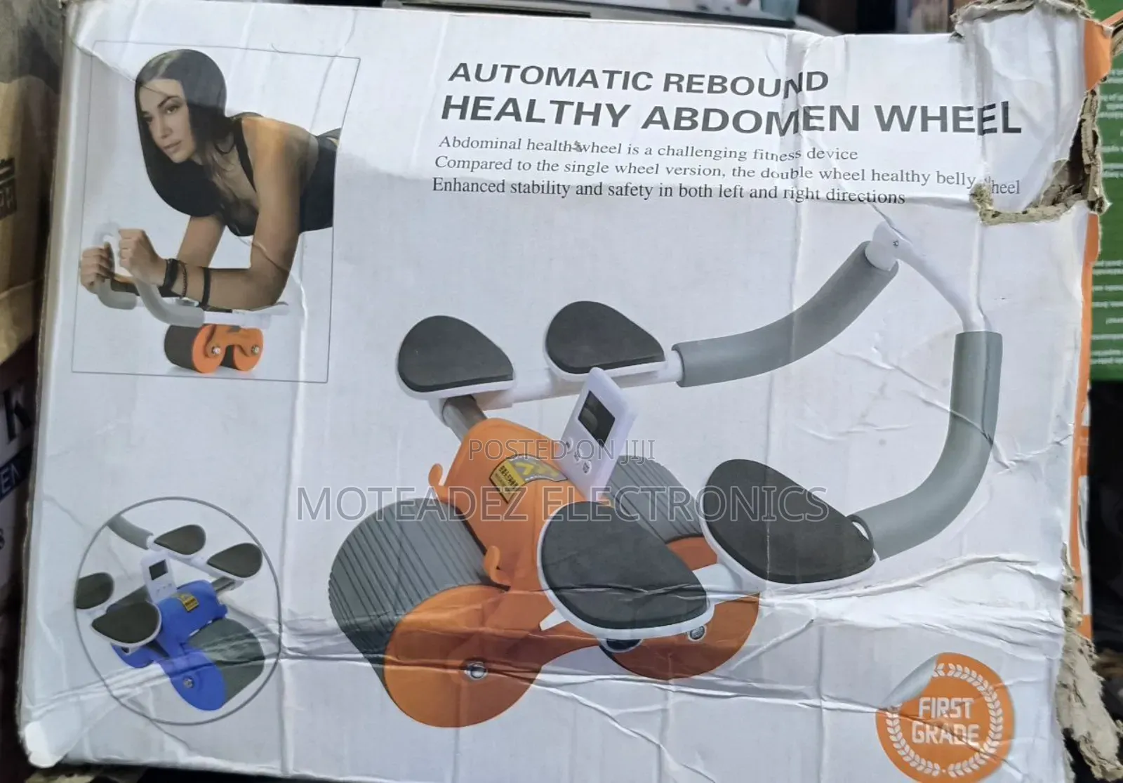 Automatic Rebound Elbow Support Healthy Abdominal Wheel