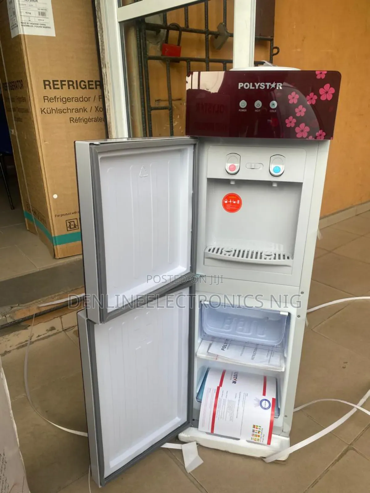 Polystar Two Taps Double Door Energy Saving Water Dispenser