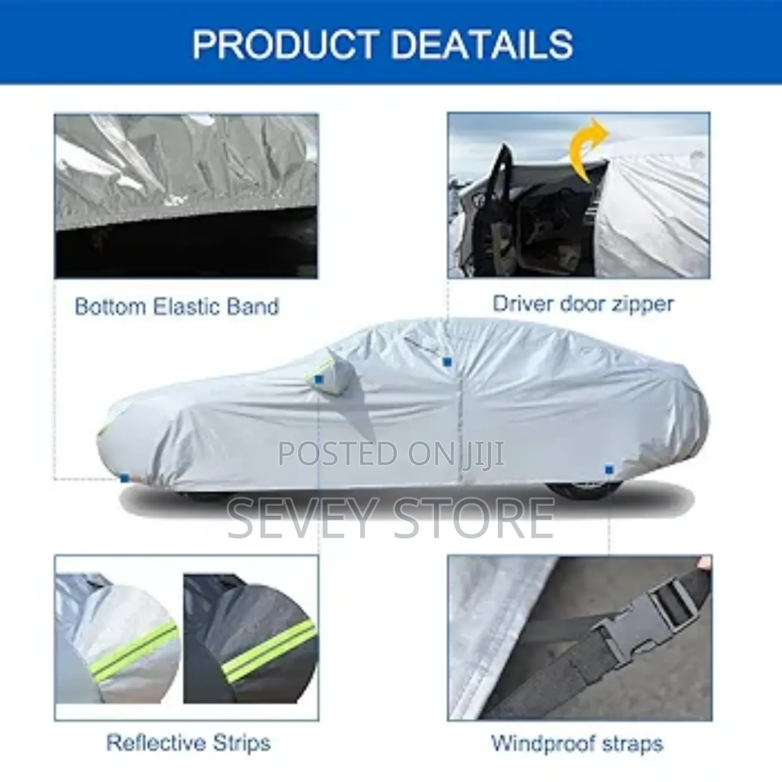 Suv Car Cover Waterproof All Weather, Universal Fit for Jeep