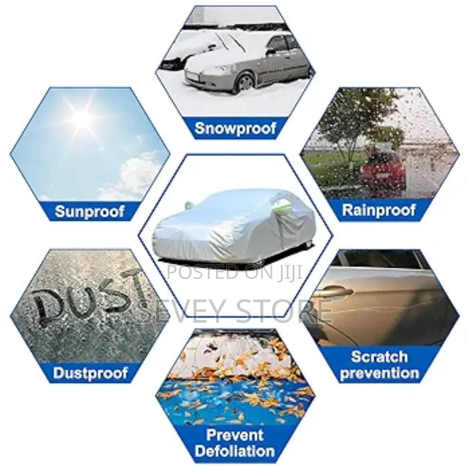 Suv Car Cover Waterproof All Weather, Universal Fit for Jeep