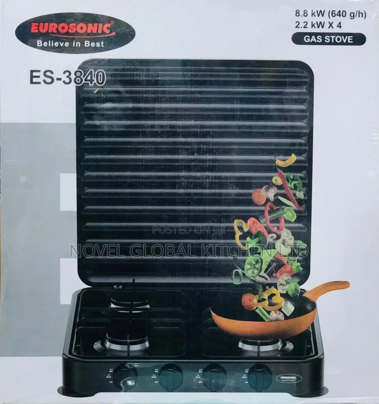 Eurosonic 4burner Gas Stove Table Top