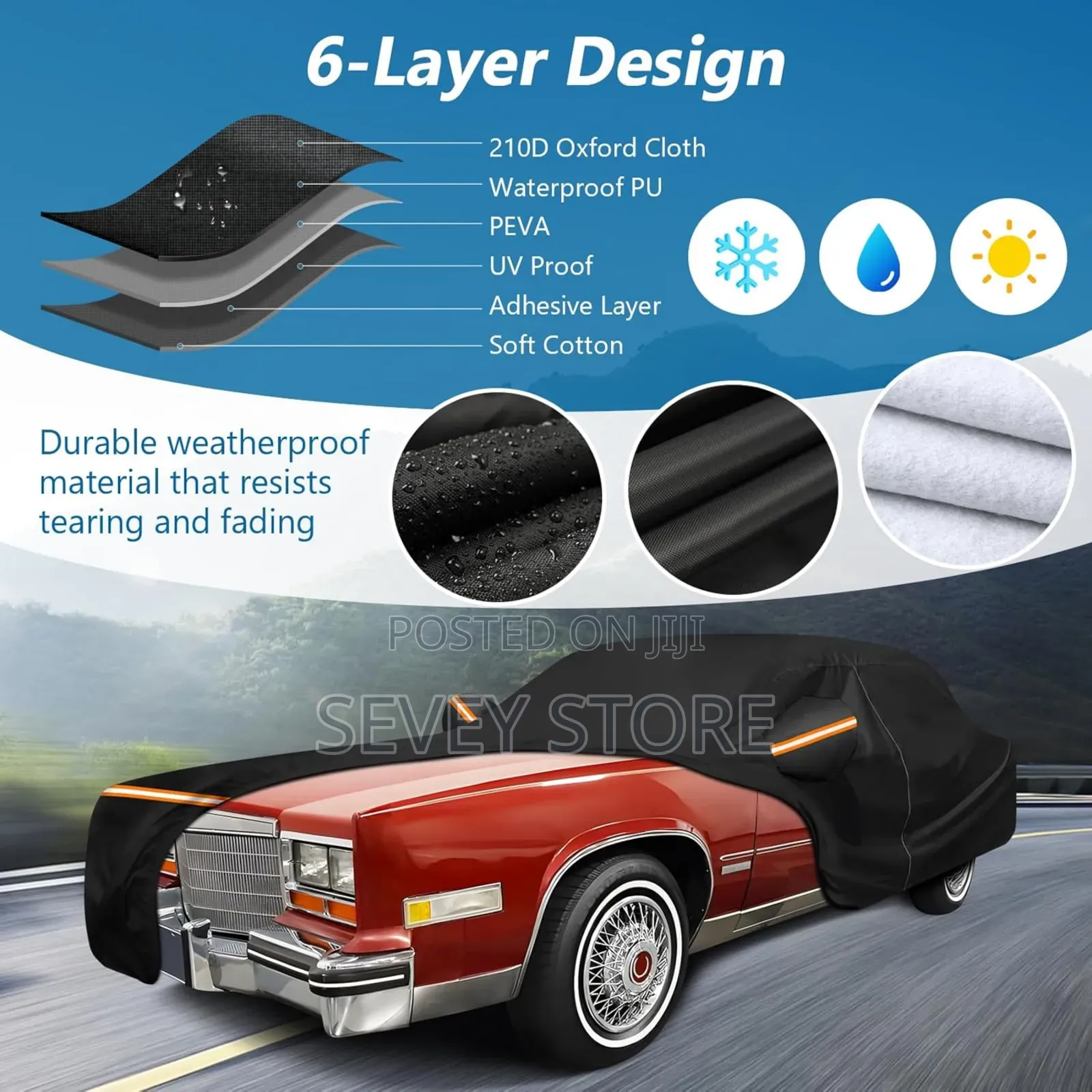 Car Cover for Cadillac Eldorado Biarritz/Brougham/Fleetwood/