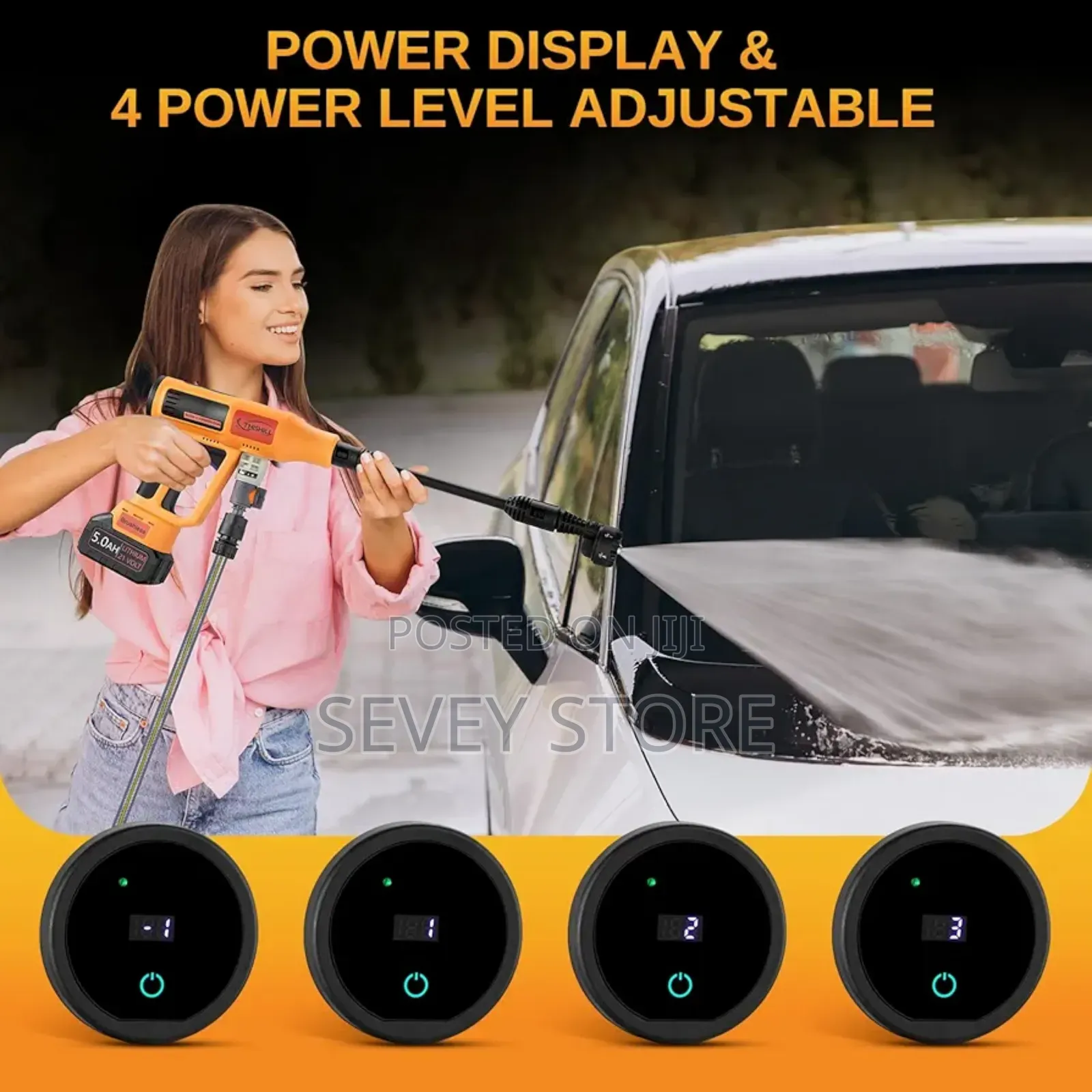 Cordless Pressure Washer Battery Bowered 1060 Psi