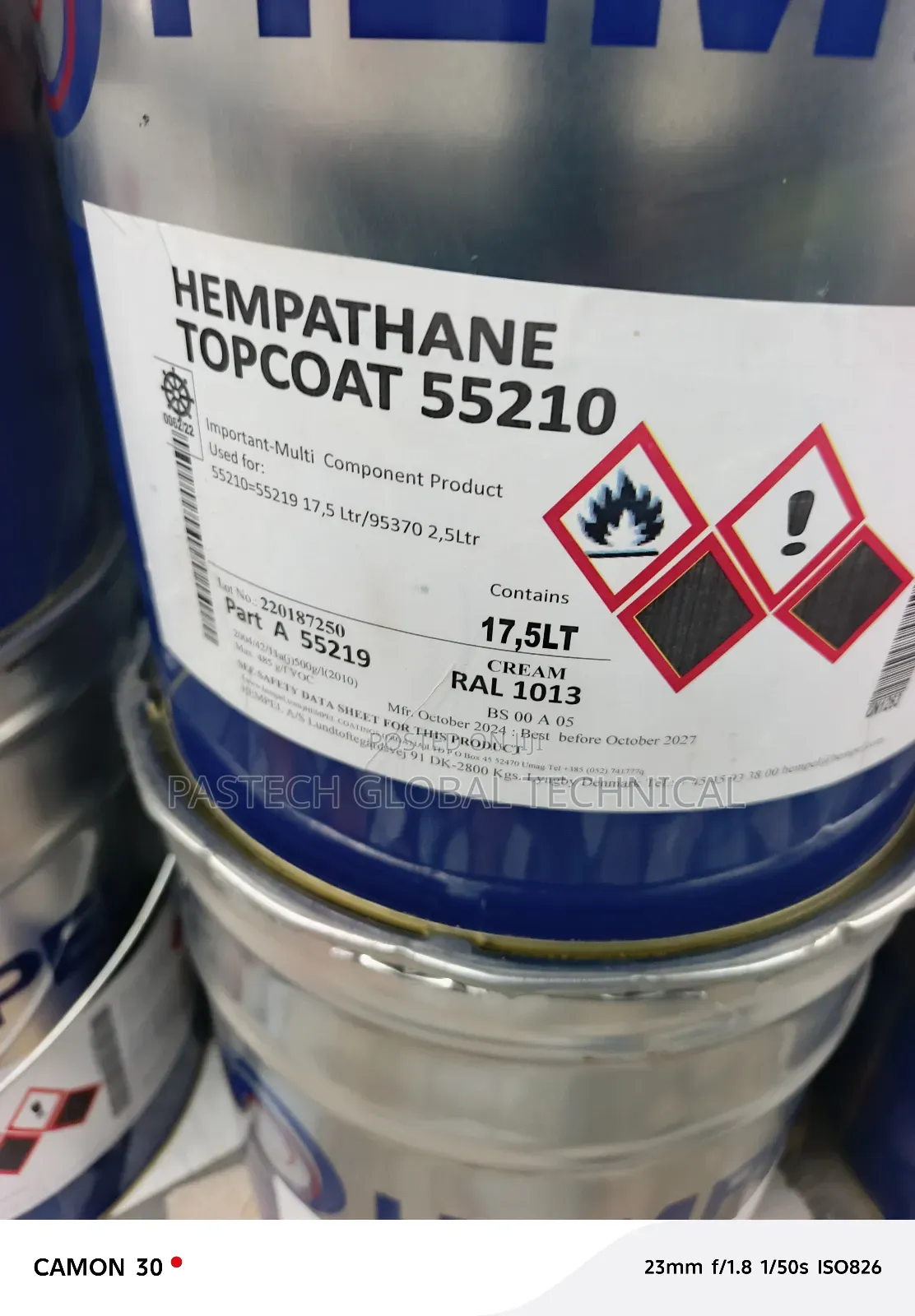 Hempel Hempathane Topcoat 55210 Ral 1013 (Cream)