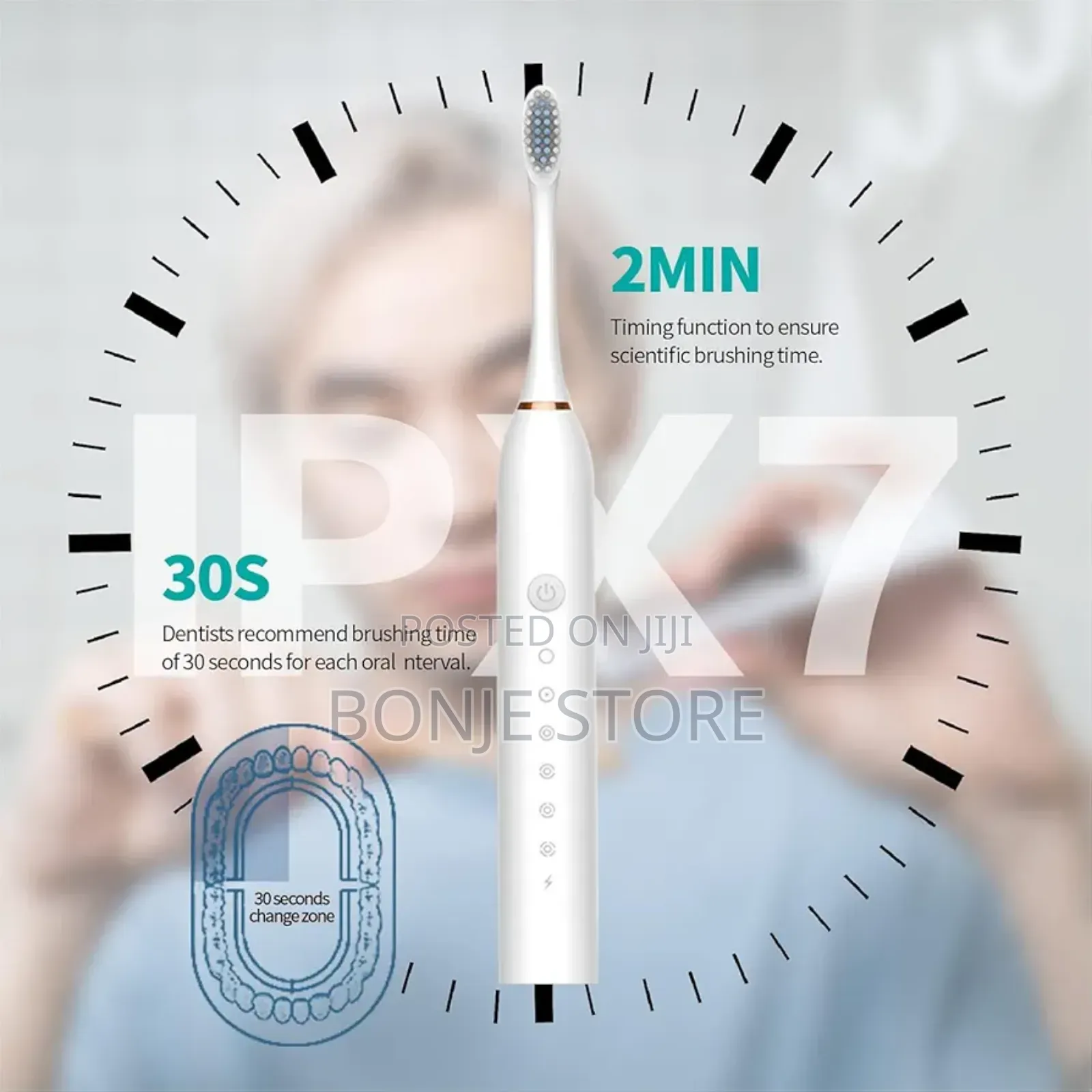 X3 Electric Toothbrush, Rechargeable, Ultrasonic Tooth Brush