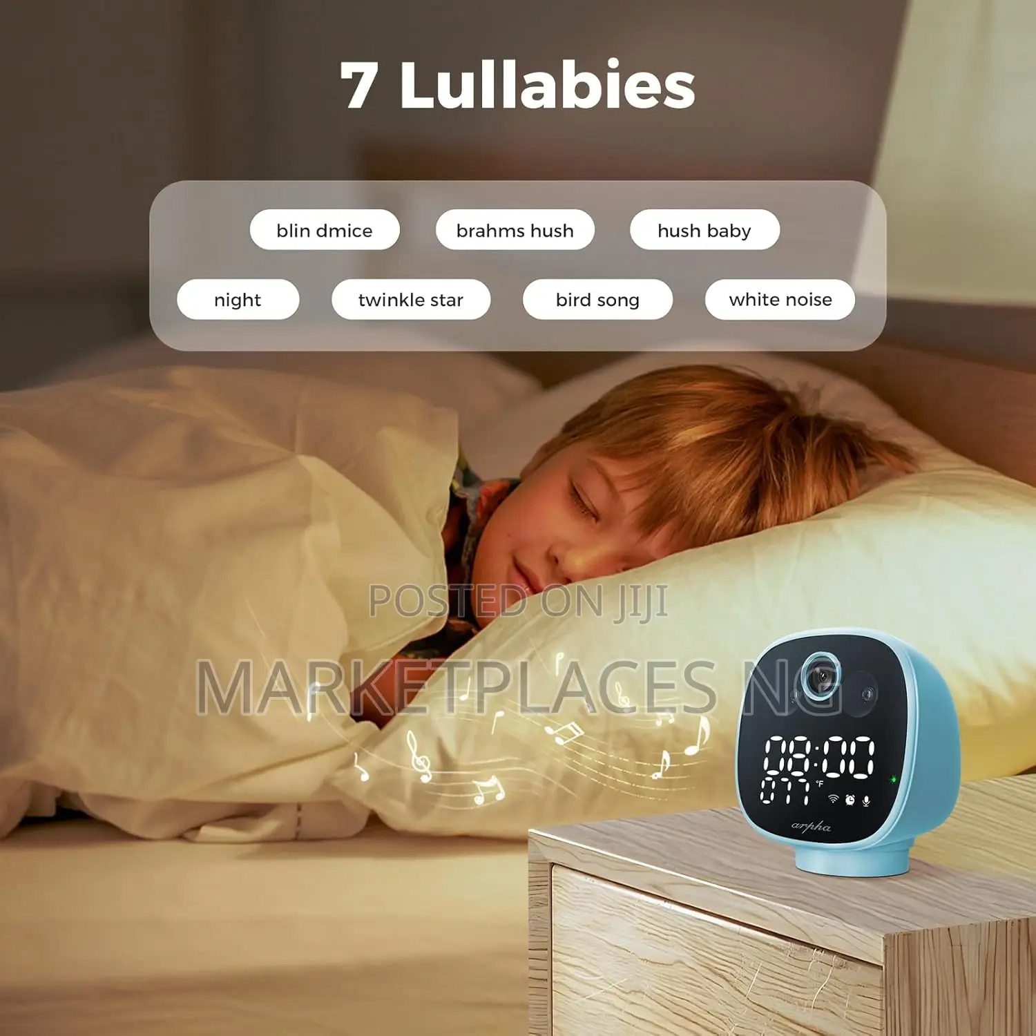 1080p Wifi Baby Monitor With App, 355° Pan Night Vision