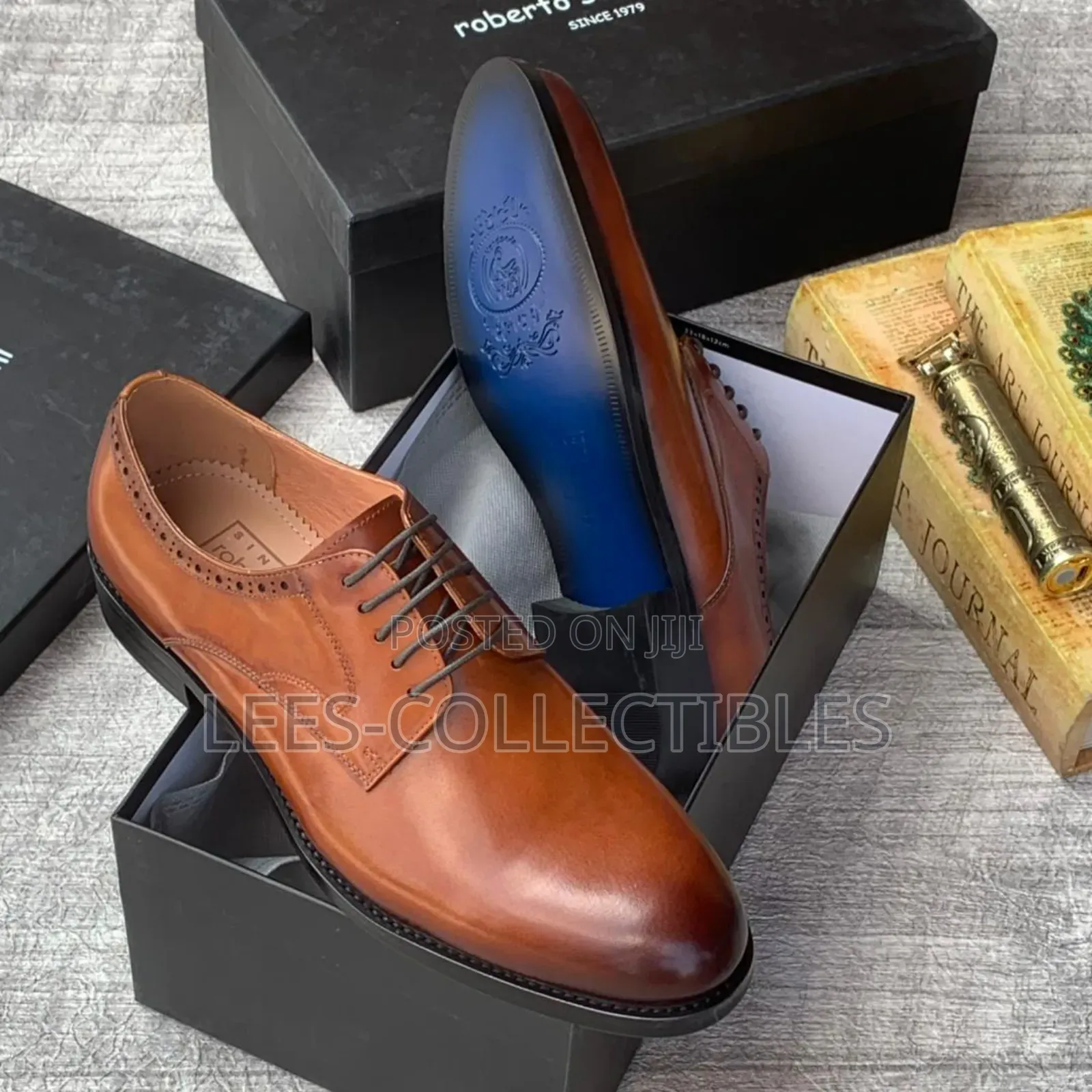 Top Leather Roberto Serpentini Men's Shoes