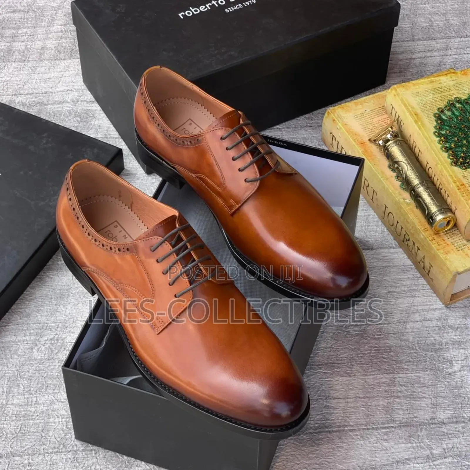 Top Leather Roberto Serpentini Men's Shoes
