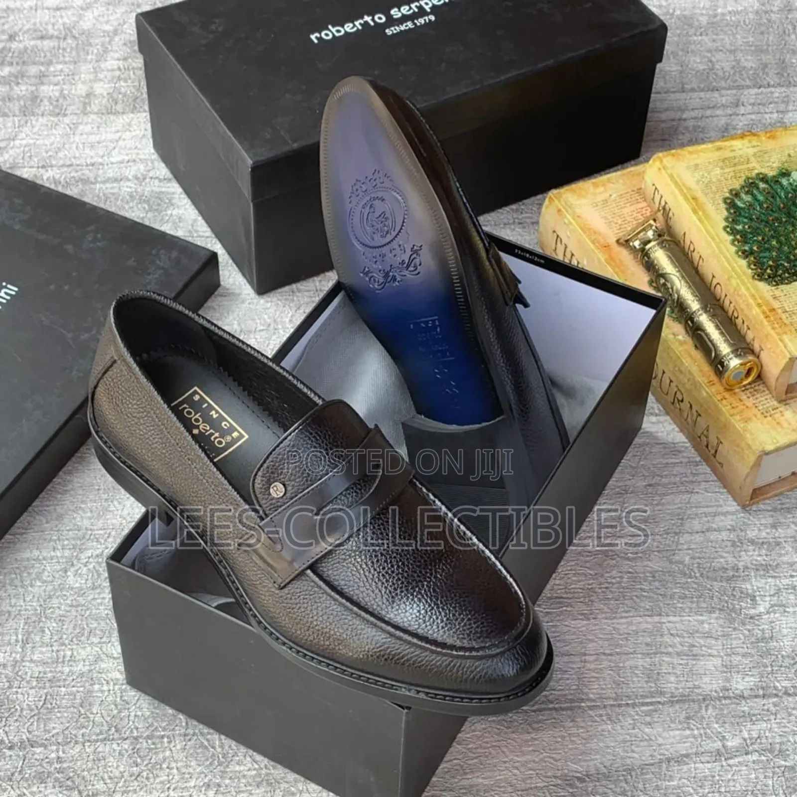 Top Leather Roberto Serpentini Men's Shoes